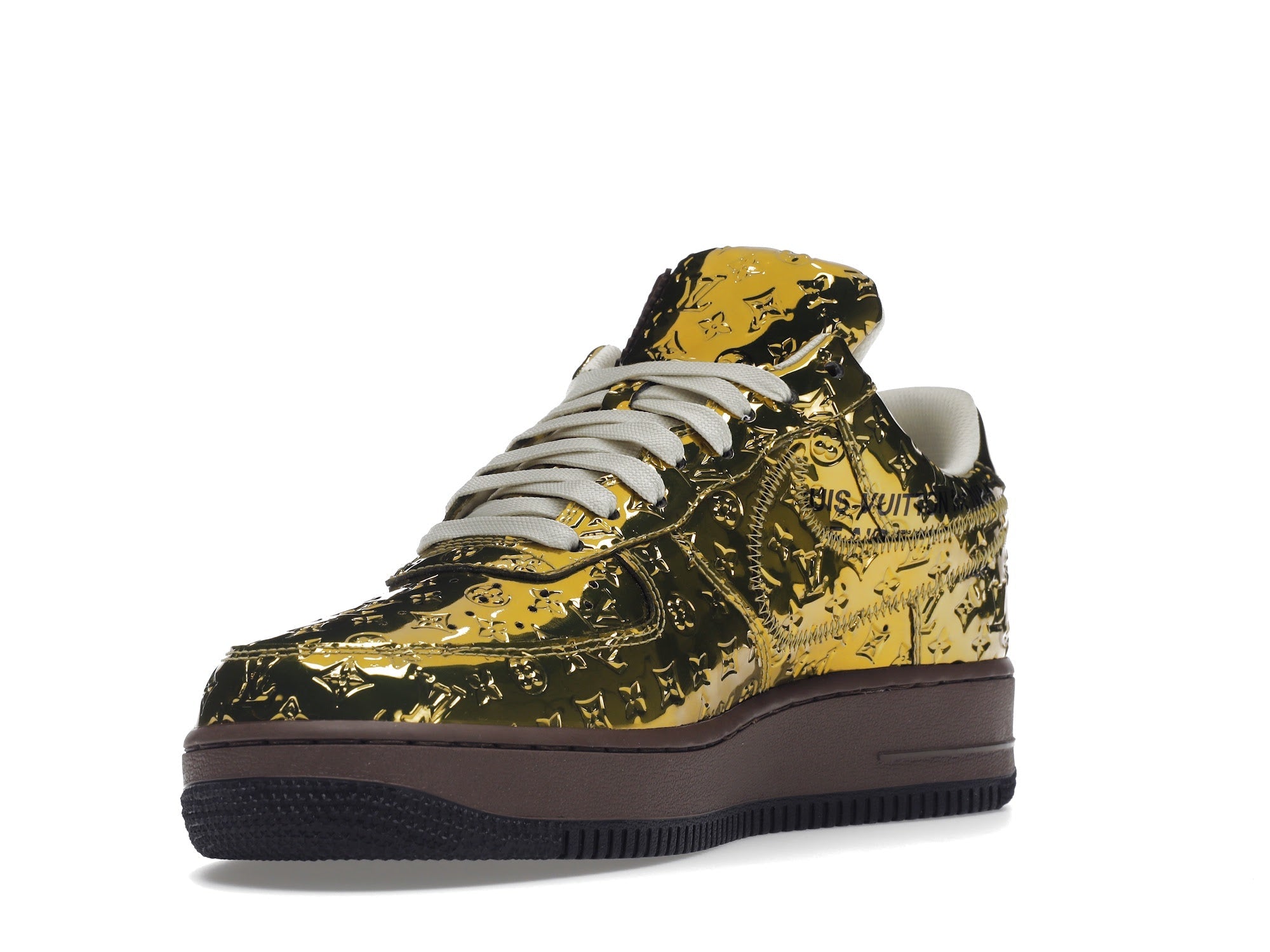 Louis Vuitton Nike Air Force 1 Low By Virgil Abloh Metallic Gold - Louis Vuitton - OFFseason 衣服 - 