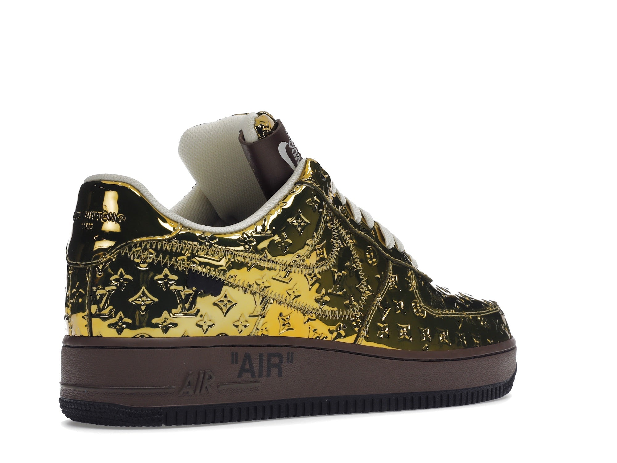 Louis Vuitton Nike Air Force 1 Low By Virgil Abloh Metallic Gold - Louis Vuitton - OFFseason 衣服 - 