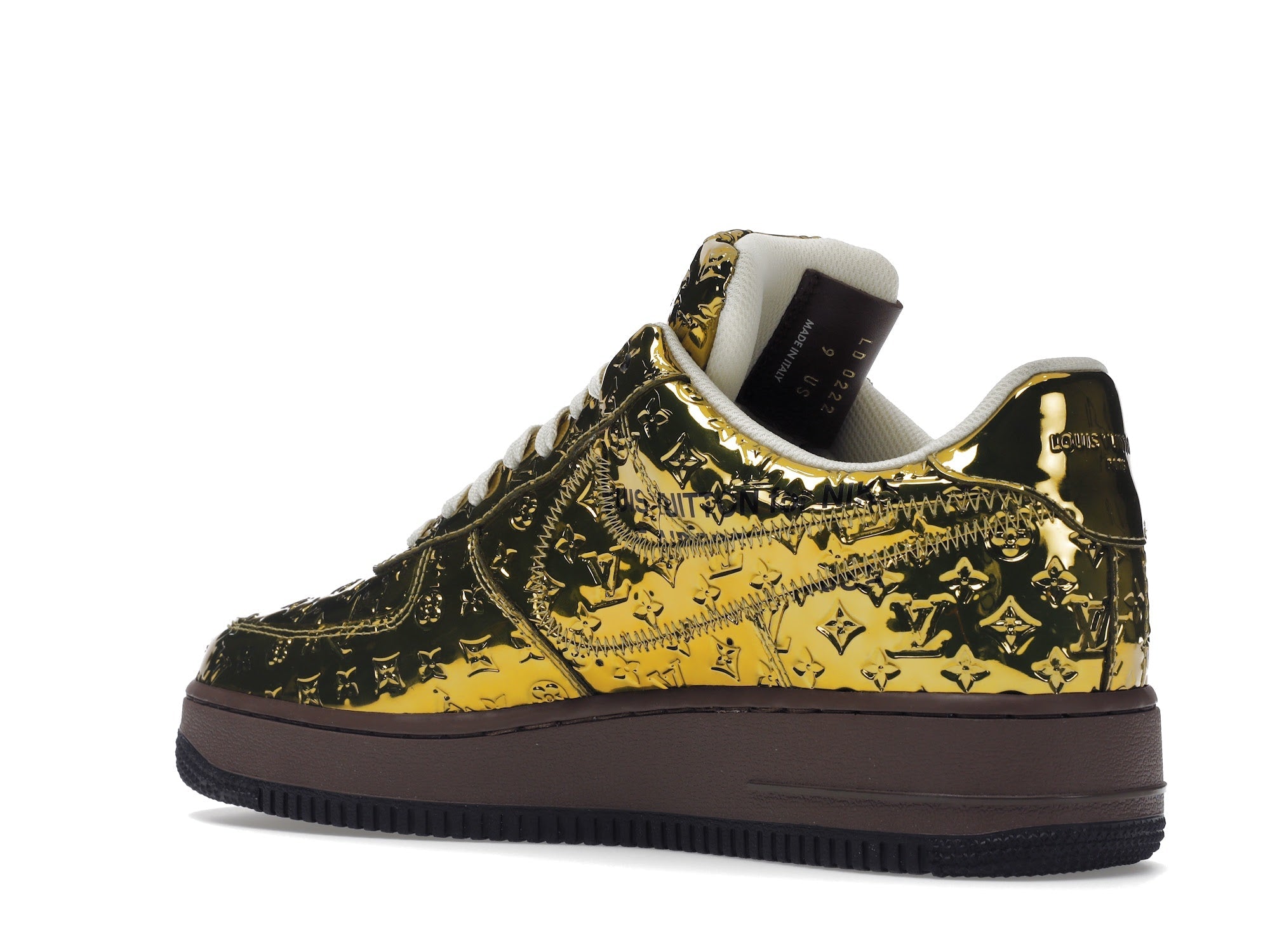 Louis Vuitton Nike Air Force 1 Low By Virgil Abloh Metallic Gold - Louis Vuitton - OFFseason 衣服 - 