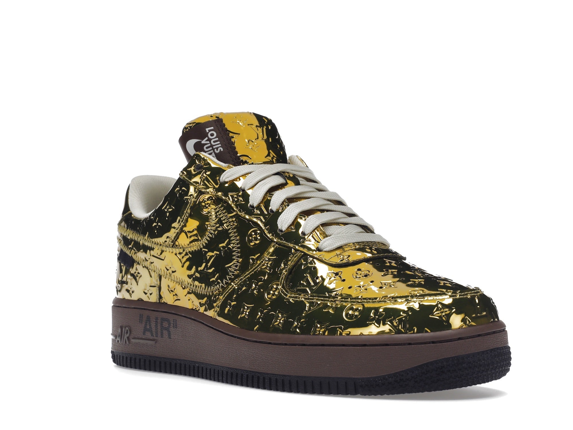 Louis Vuitton Nike Air Force 1 Low By Virgil Abloh Metallic Gold - Louis Vuitton - OFFseason 衣服 - 