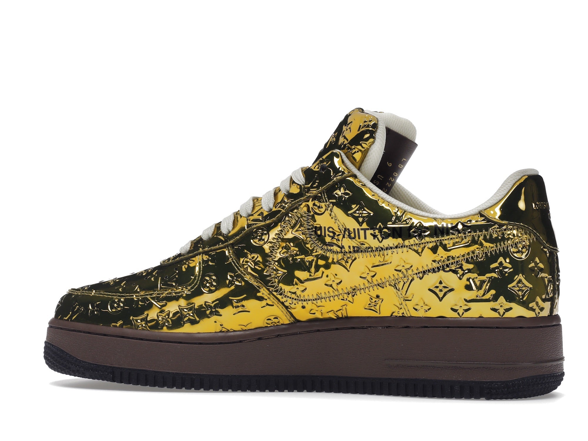 Louis Vuitton Nike Air Force 1 Low By Virgil Abloh Metallic Gold - Louis Vuitton - OFFseason 衣服 - 