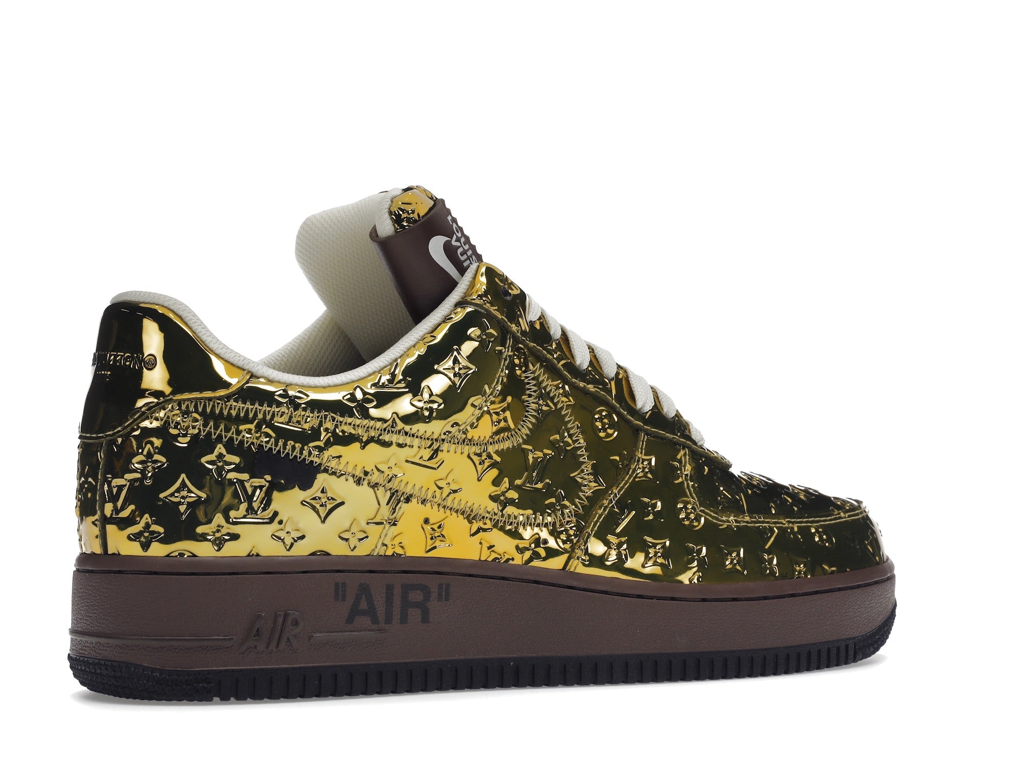 Louis Vuitton Nike Air Force 1 Low By Virgil Abloh Metallic Gold - Louis Vuitton - OFFseason 衣服 - 