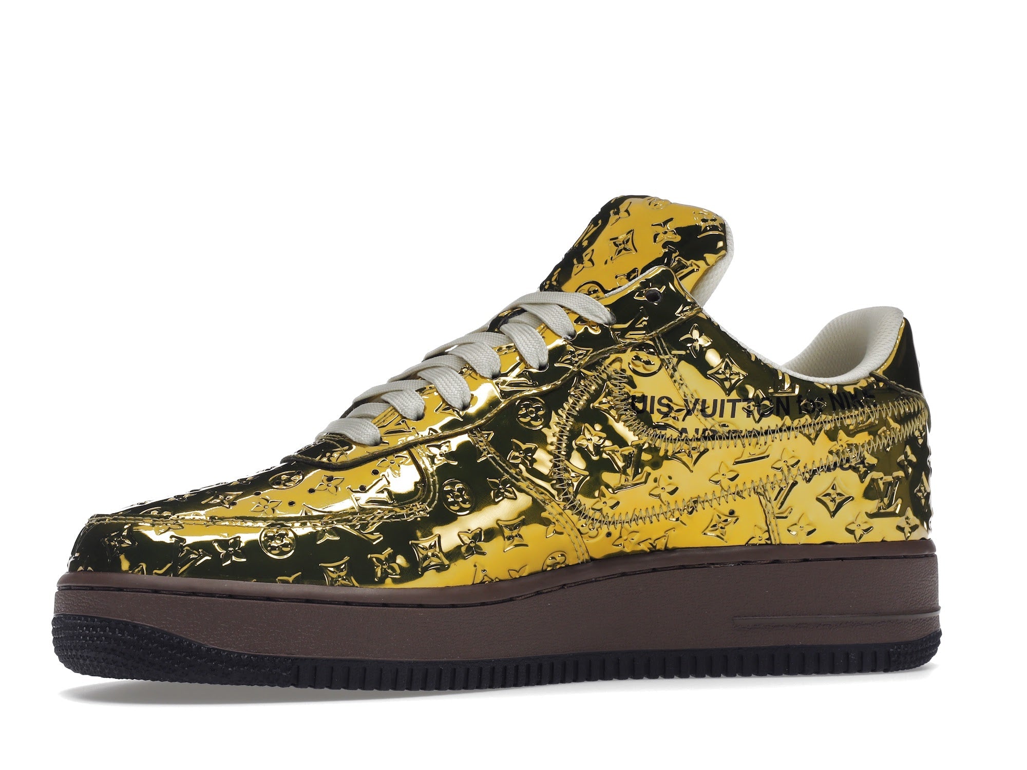 Louis Vuitton Nike Air Force 1 Low By Virgil Abloh Metallic Gold - Louis Vuitton - OFFseason 衣服 - 