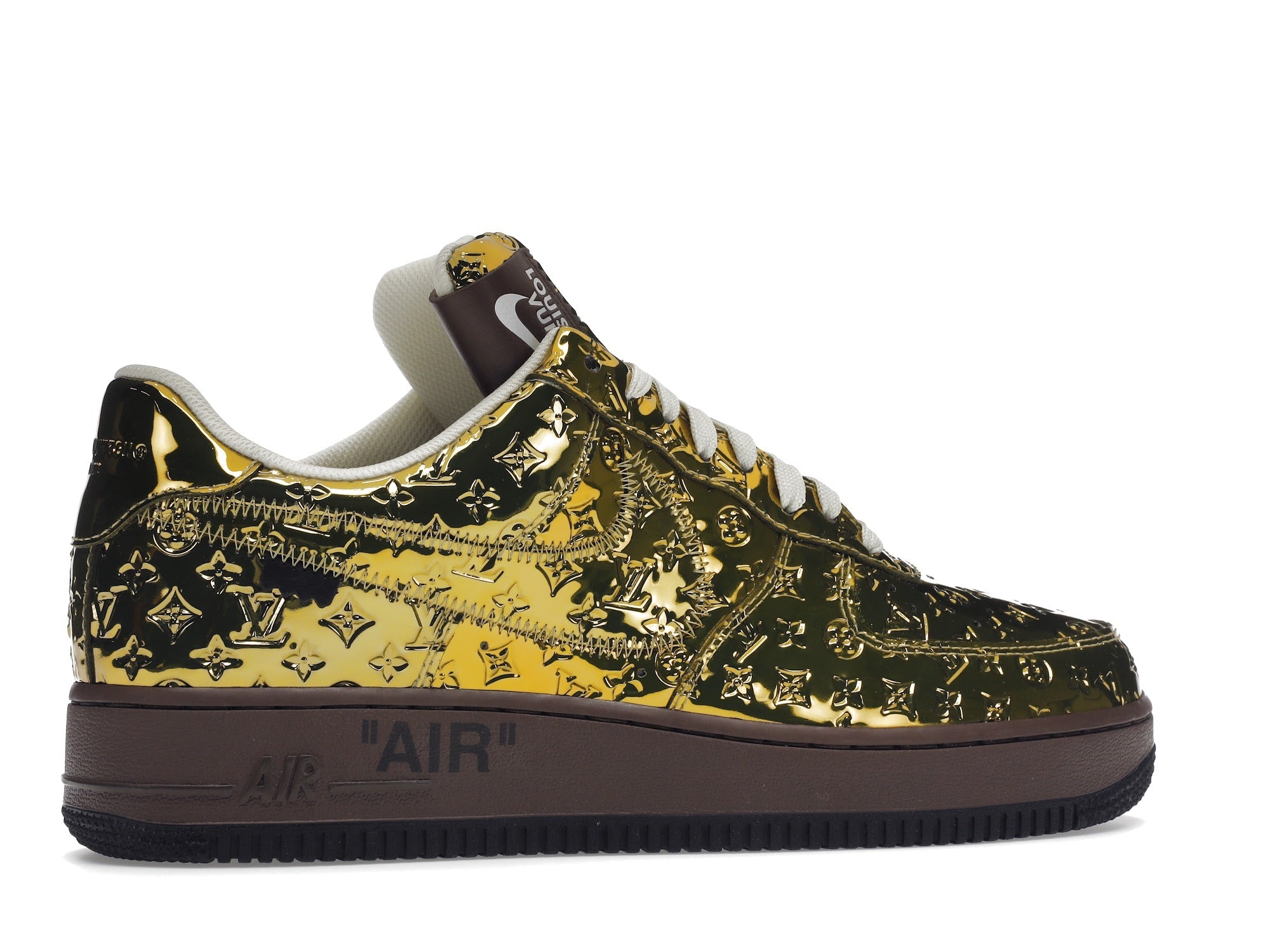 Louis Vuitton Nike Air Force 1 Low By Virgil Abloh Metallic Gold - Louis Vuitton - OFFseason 衣服 - 