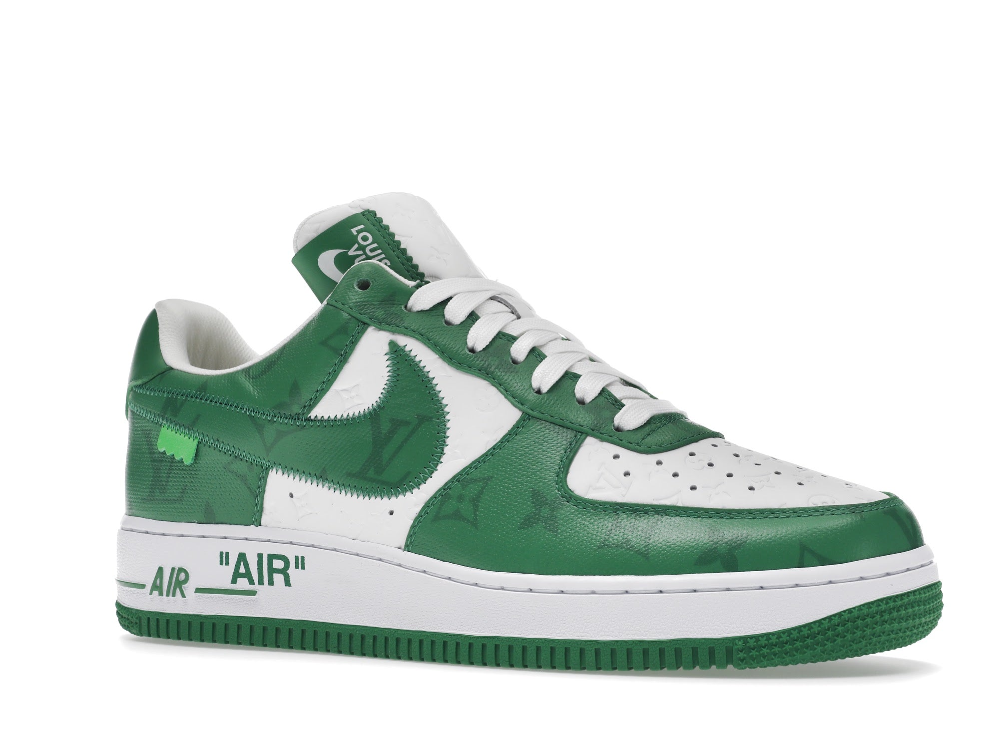 Louis Vuitton Nike Air Force 1 Low By Virgil Abloh White Green - Louis Vuitton - OFFseason 衣服 - 