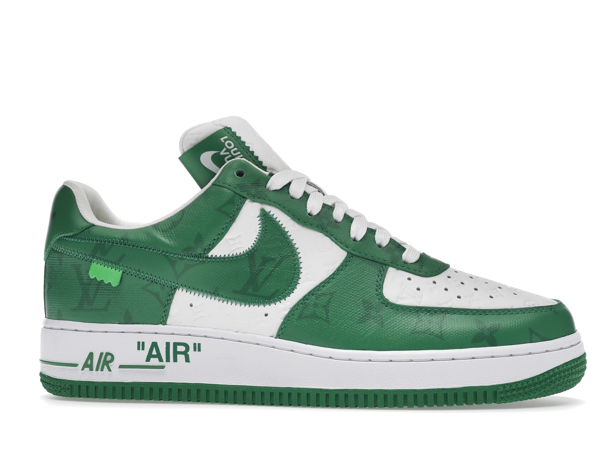 Louis Vuitton Nike Air Force 1 Low By Virgil Abloh White Green - Louis Vuitton - OFFseason 衣服 - 