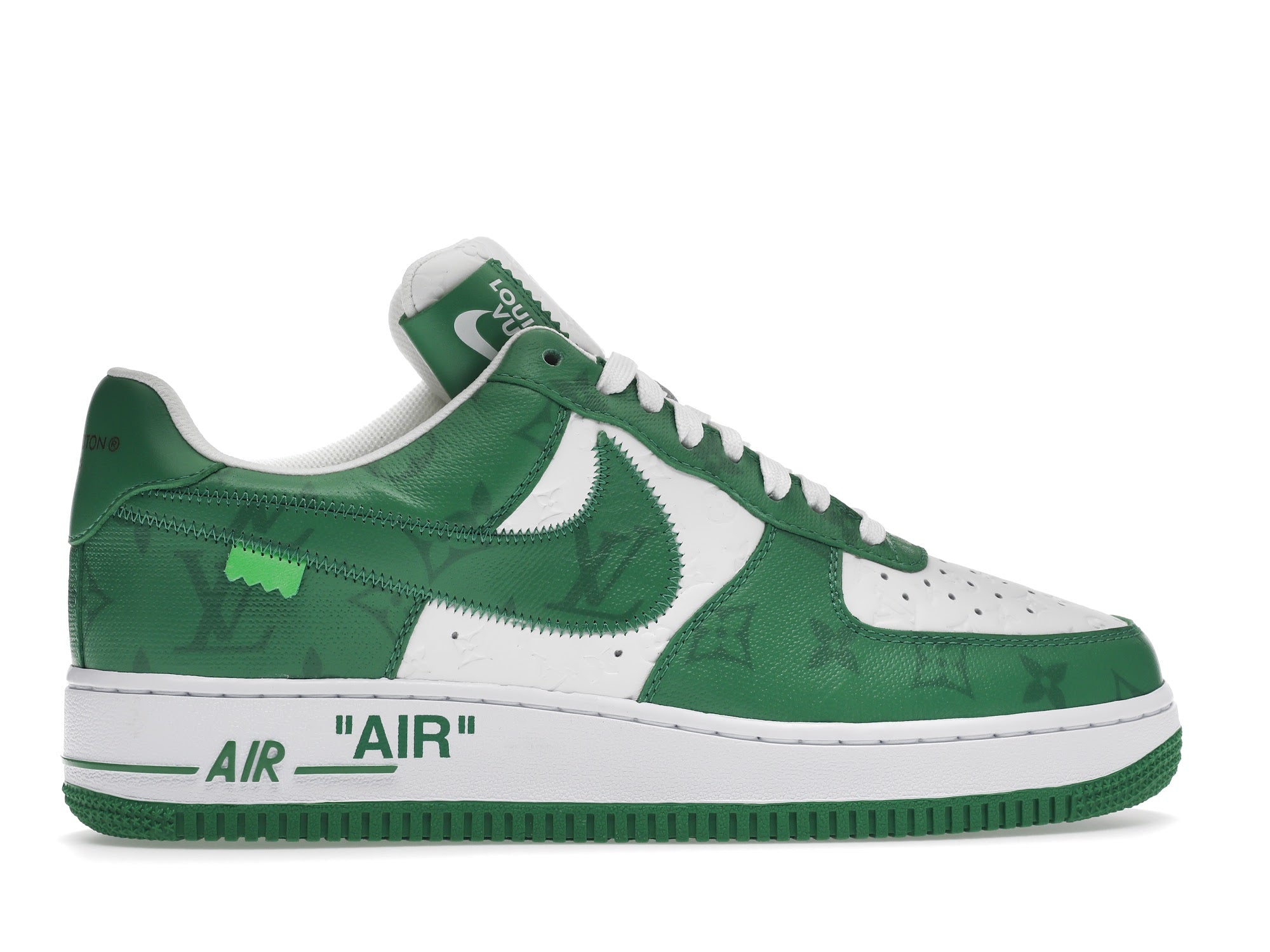 Louis Vuitton Nike Air Force 1 Low By Virgil Abloh White Green - Louis Vuitton - OFFseason 衣服 - 