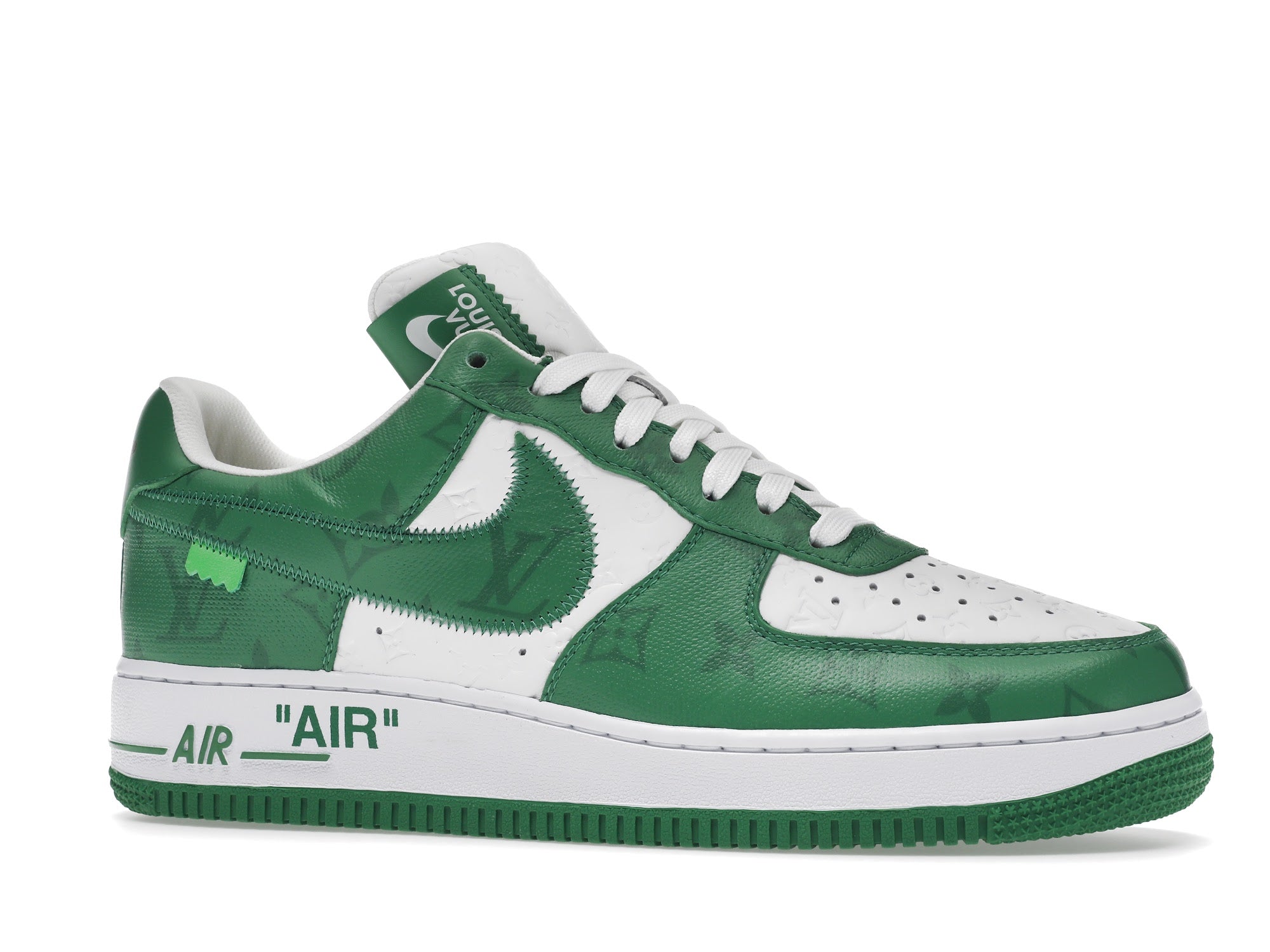 Louis Vuitton Nike Air Force 1 Low By Virgil Abloh White Green - Louis Vuitton - OFFseason 衣服 - 