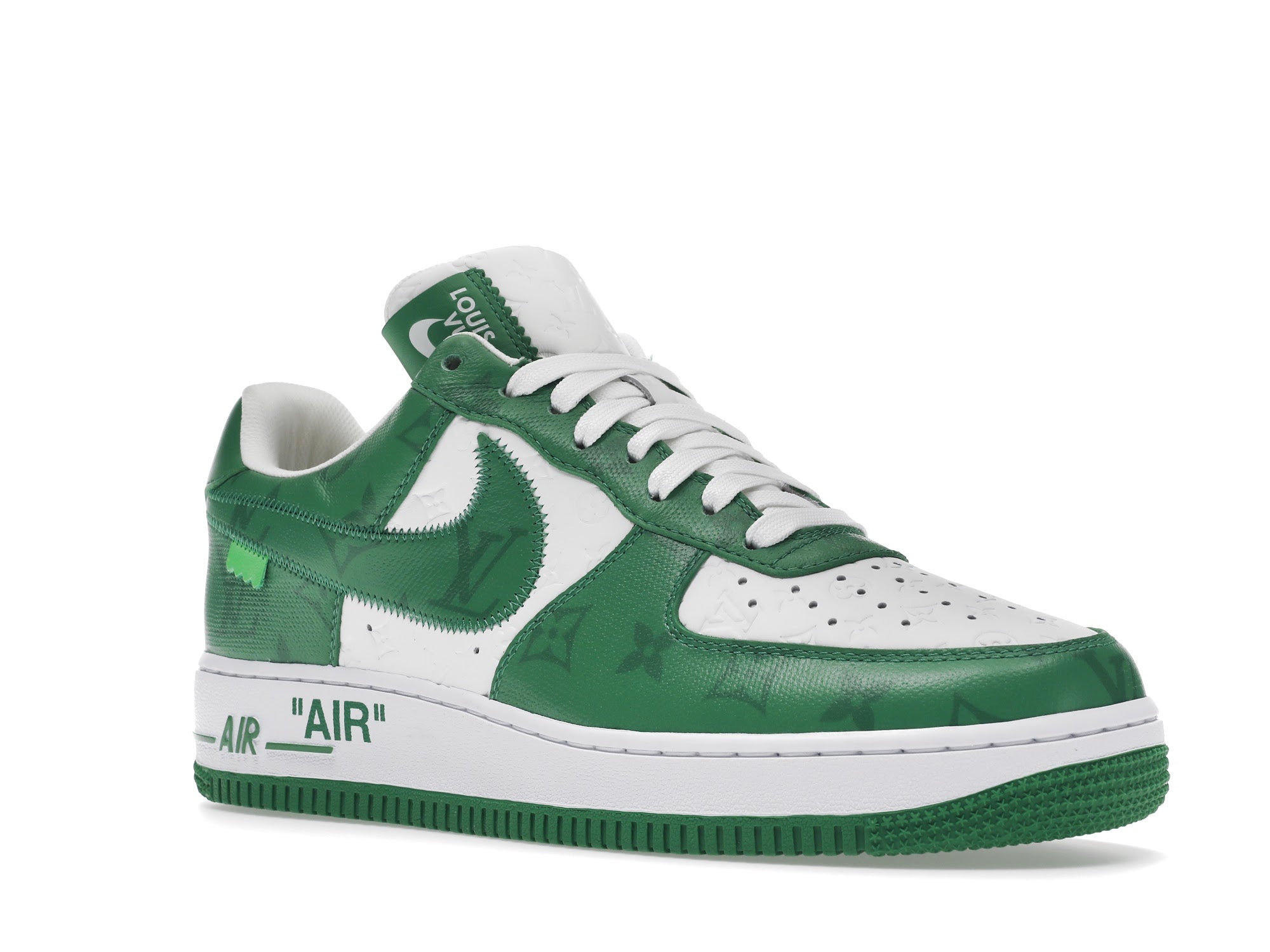 Louis Vuitton Nike Air Force 1 Low By Virgil Abloh White Green - Louis Vuitton - OFFseason 衣服 - 