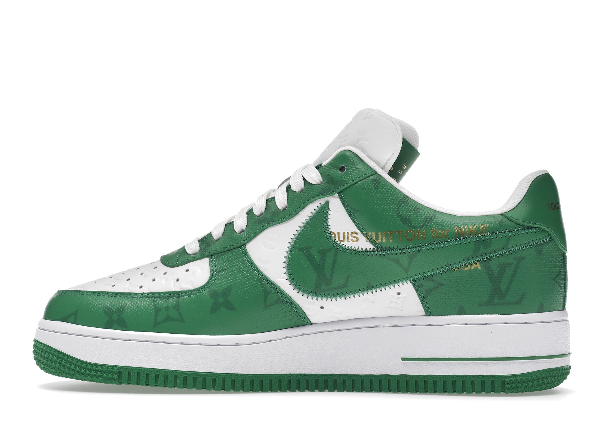 Louis Vuitton Nike Air Force 1 Low By Virgil Abloh White Green - Louis Vuitton - OFFseason 衣服 - 