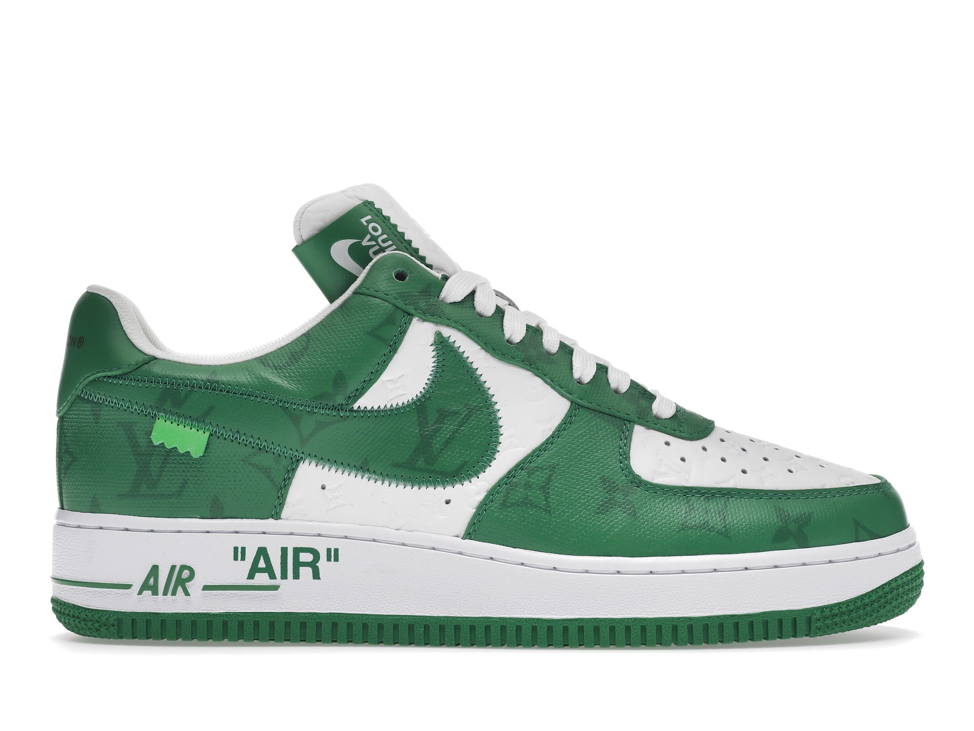 Louis Vuitton Nike Air Force 1 Low By Virgil Abloh White Green - Louis Vuitton - OFFseason 衣服 - 