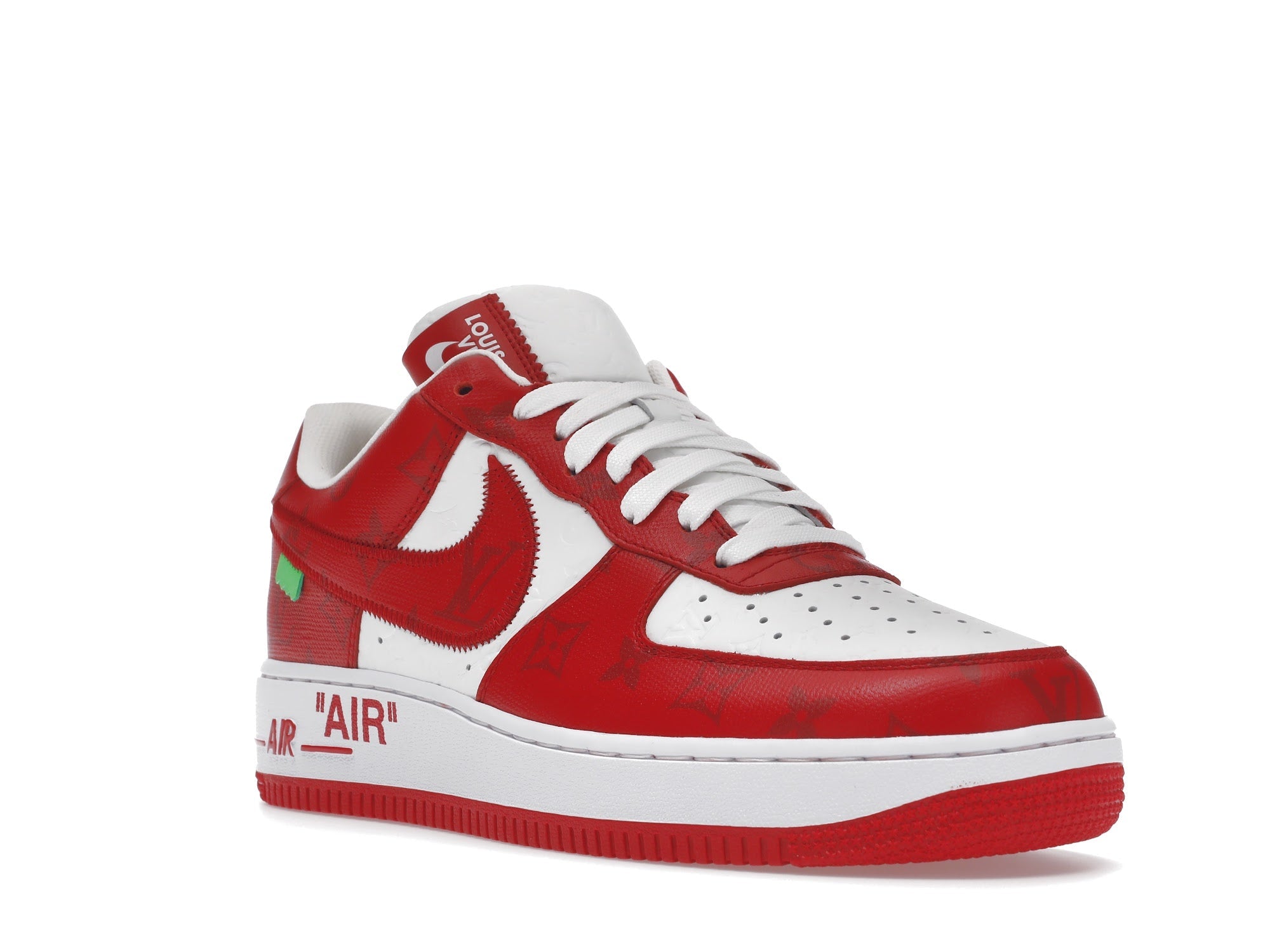 Louis Vuitton Nike Air Force 1 Low By Virgil Abloh White Red - Louis Vuitton - OFFseason 衣服 - 