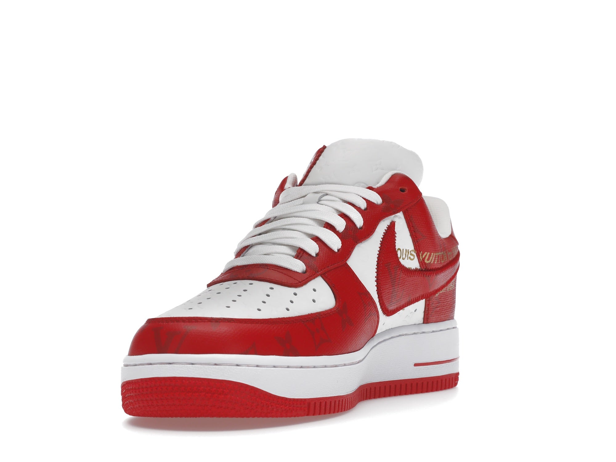 Louis Vuitton Nike Air Force 1 Low By Virgil Abloh White Red - Louis Vuitton - OFFseason 衣服 - 