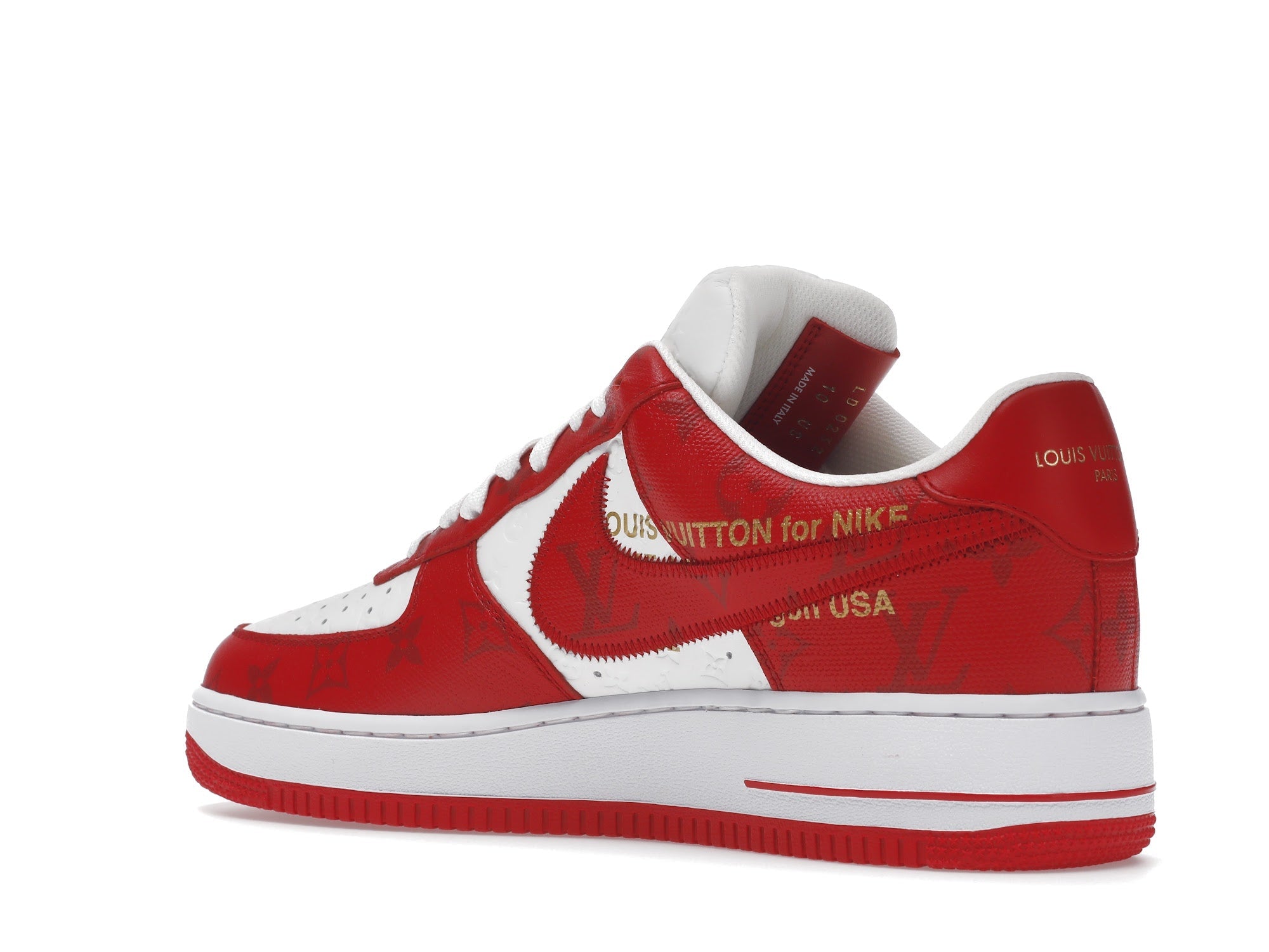 Louis Vuitton Nike Air Force 1 Low By Virgil Abloh White Red - Louis Vuitton - OFFseason 衣服 - 