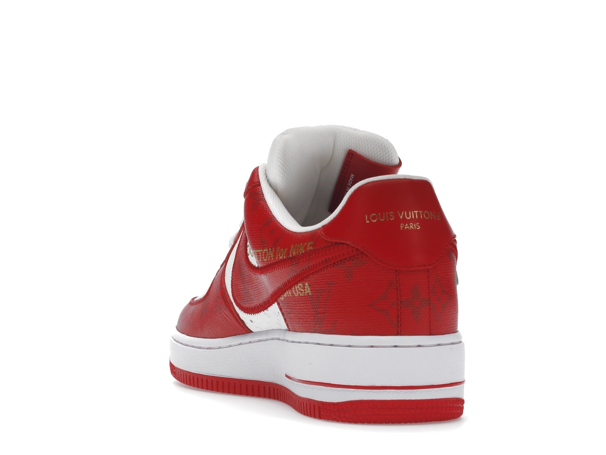 Louis Vuitton Nike Air Force 1 Low By Virgil Abloh White Red - Louis Vuitton - OFFseason 衣服 - 