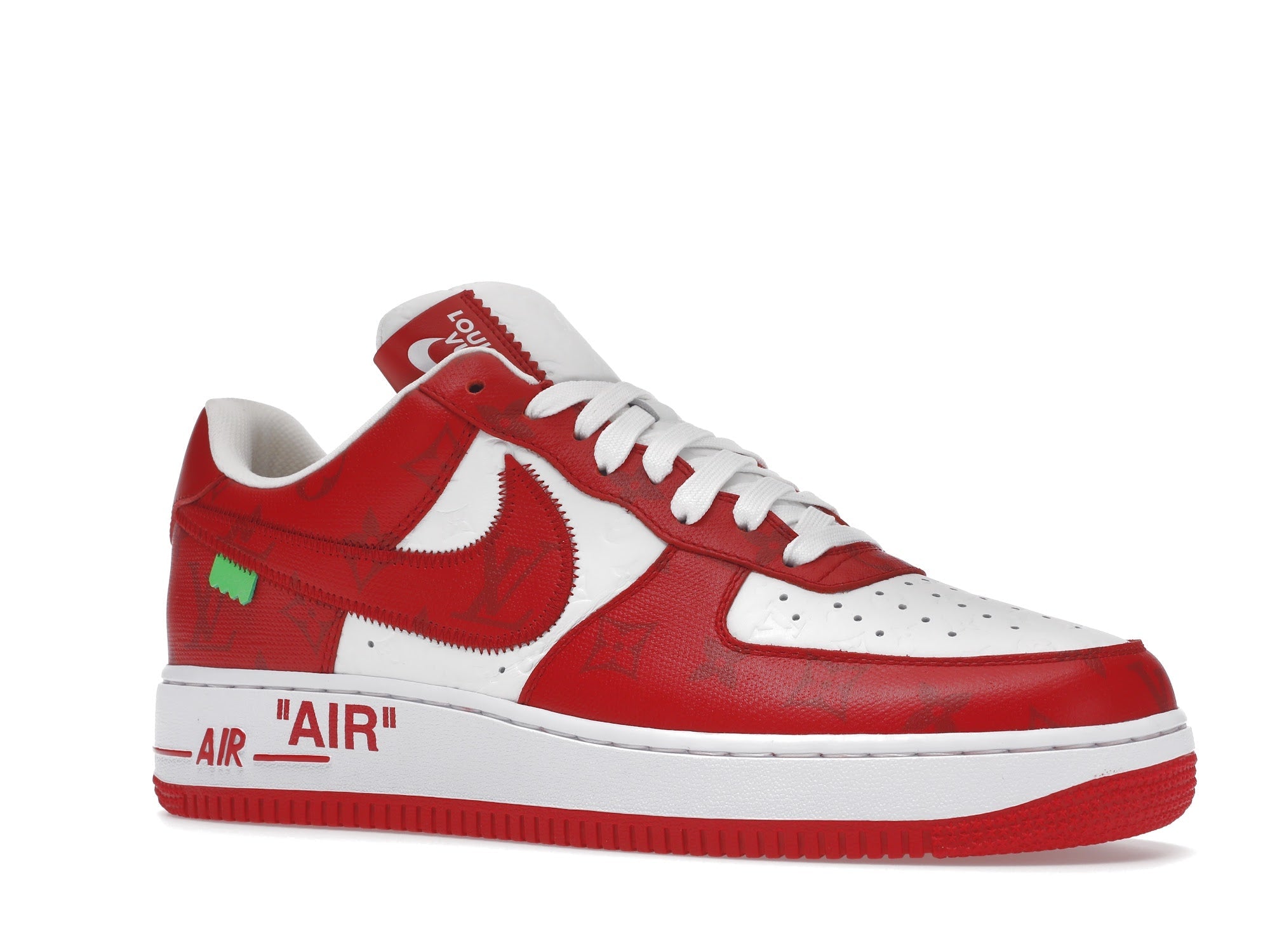 Louis Vuitton Nike Air Force 1 Low By Virgil Abloh White Red - Louis Vuitton - OFFseason 衣服 - 