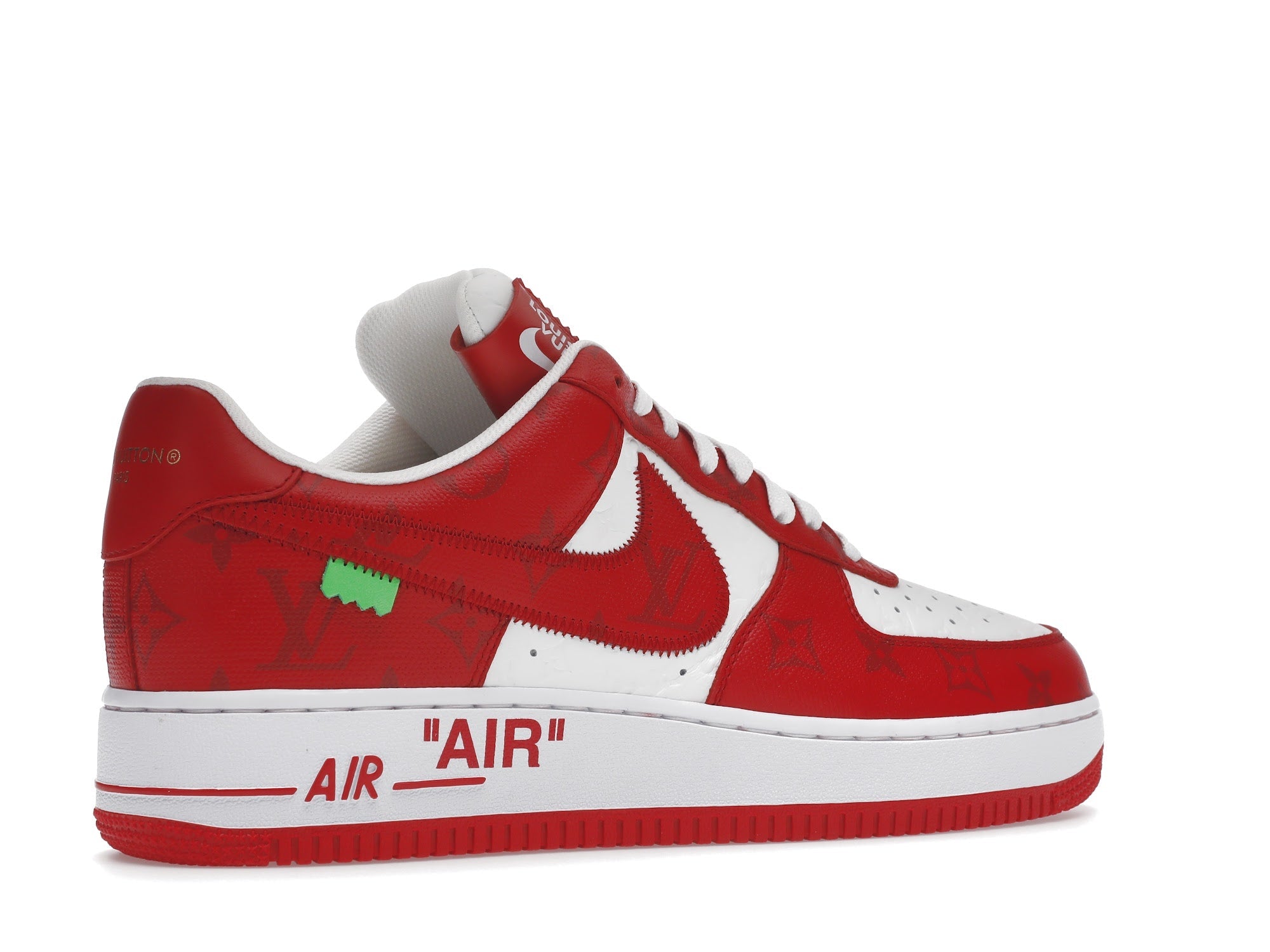 Louis Vuitton Nike Air Force 1 Low By Virgil Abloh White Red - Louis Vuitton - OFFseason 衣服 - 