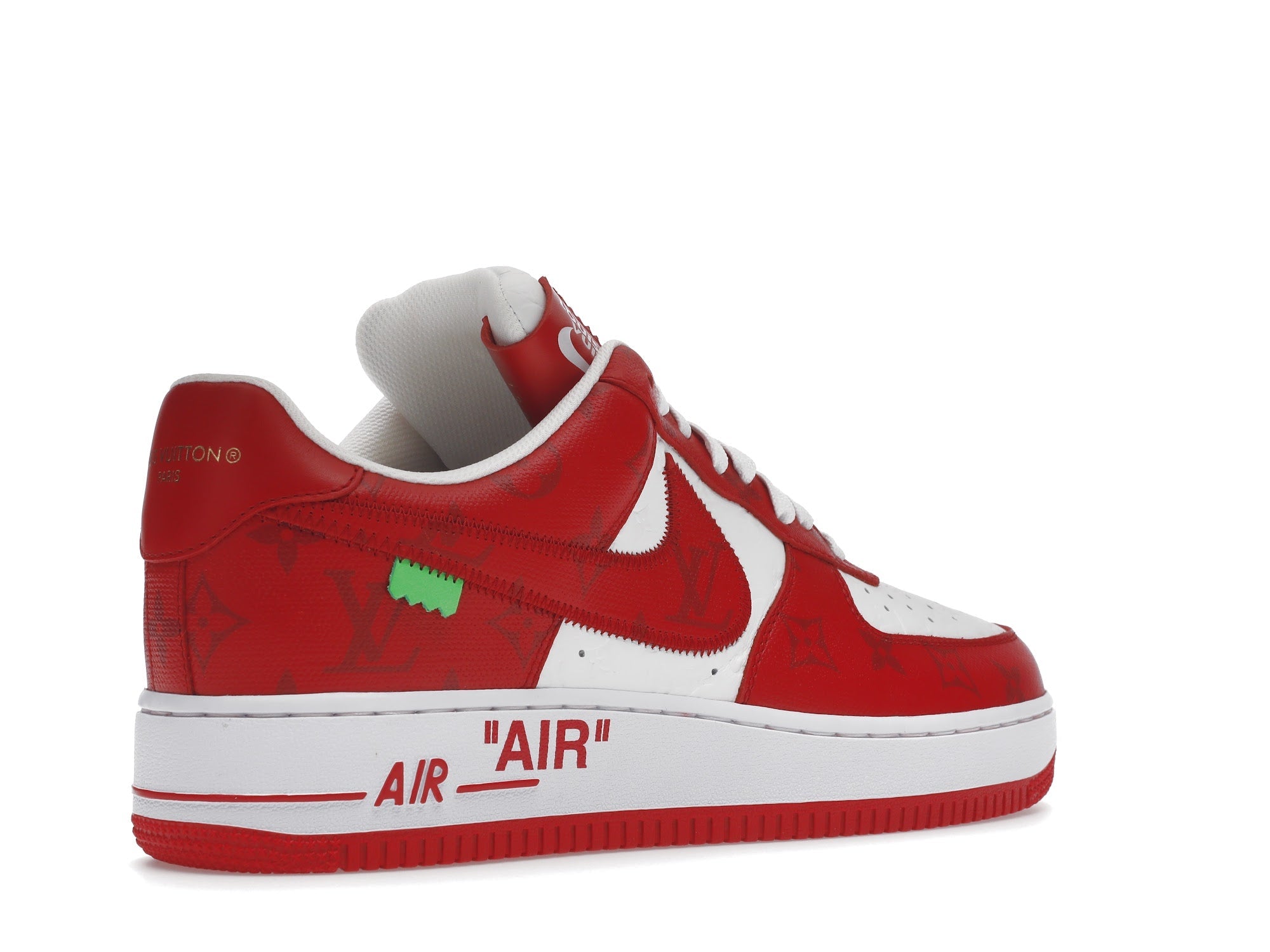 Louis Vuitton Nike Air Force 1 Low By Virgil Abloh White Red - Louis Vuitton - OFFseason 衣服 - 