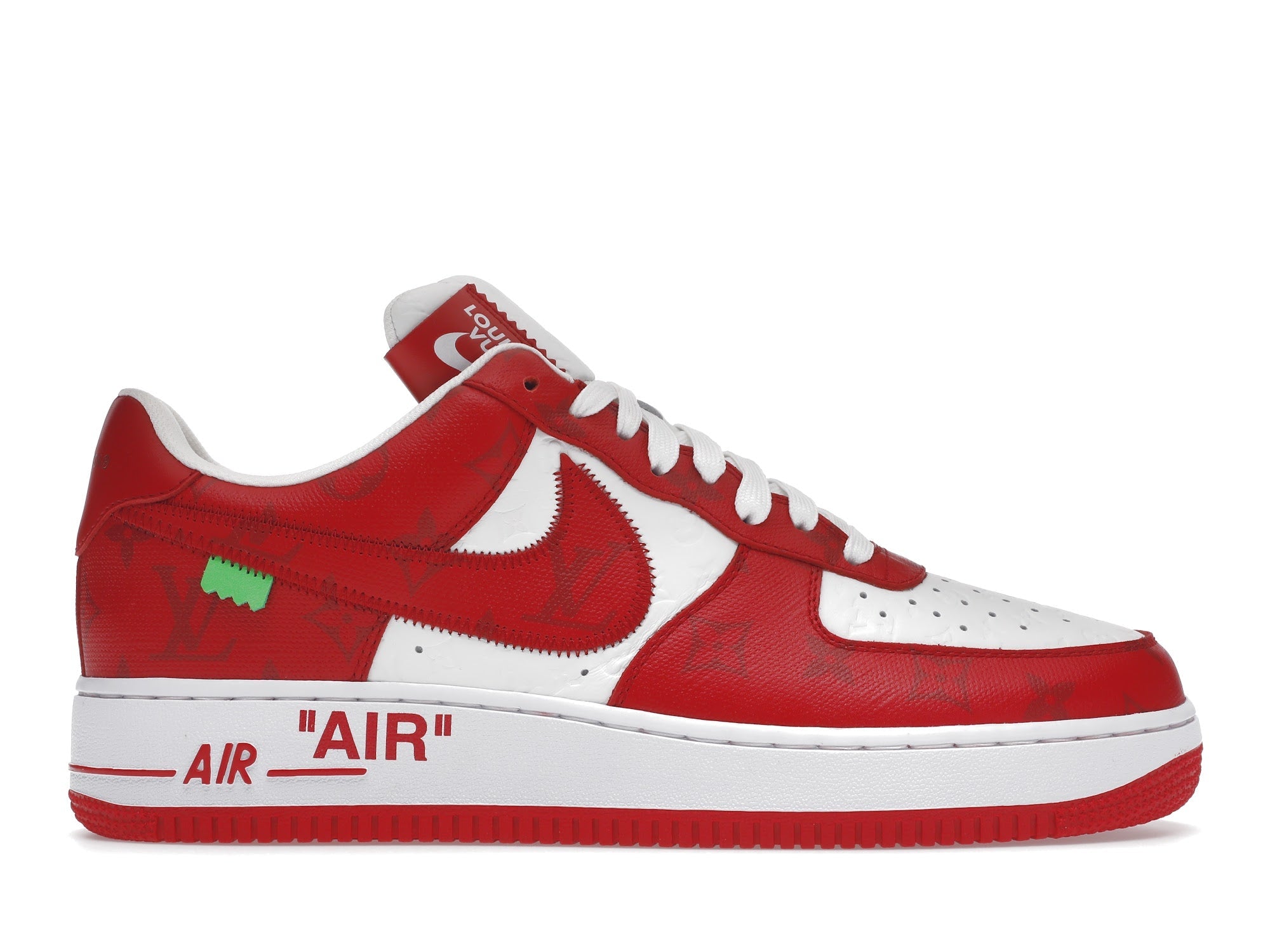 Louis Vuitton Nike Air Force 1 Low By Virgil Abloh White Red - Louis Vuitton - OFFseason 衣服 - 