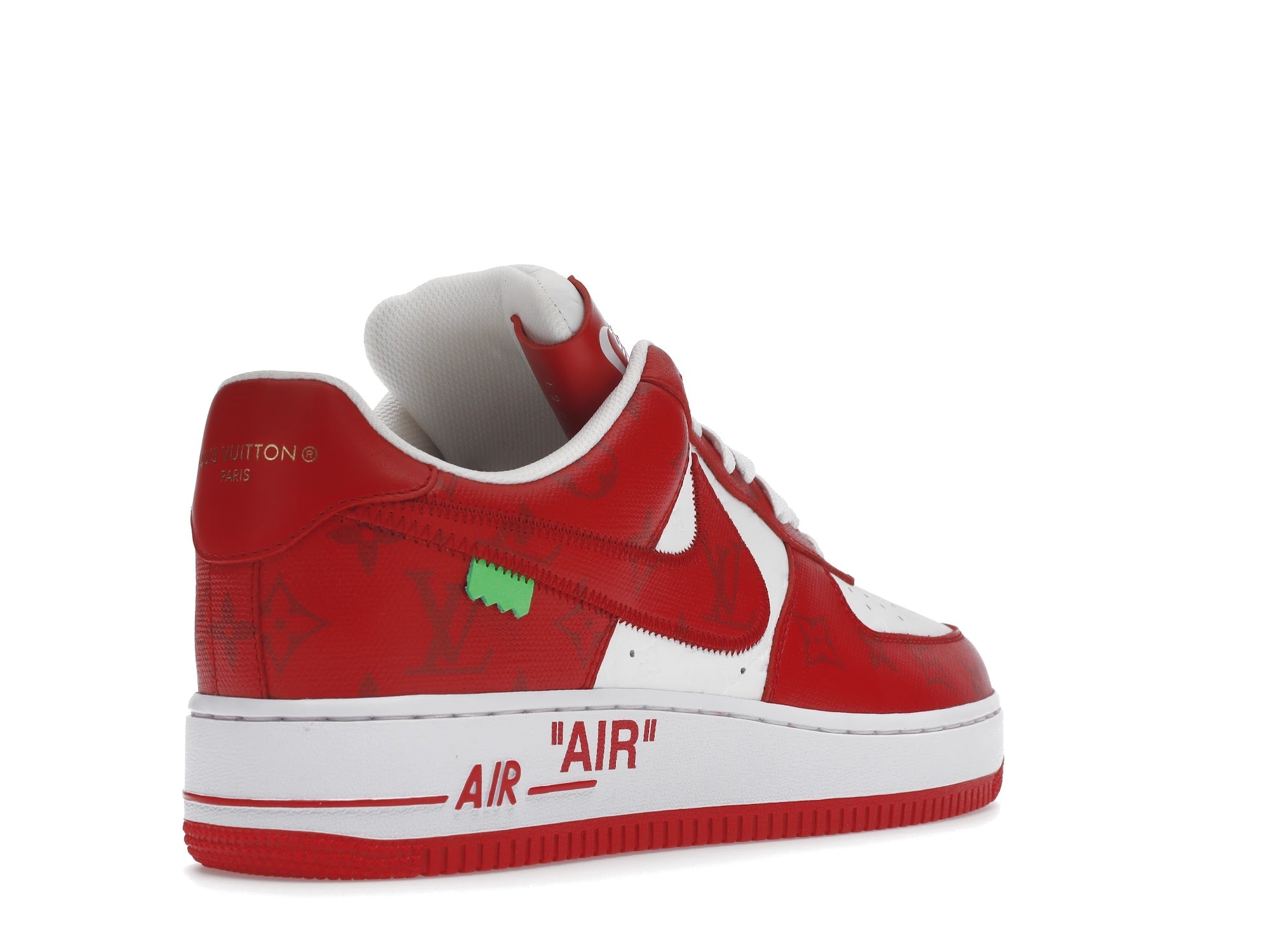 Louis Vuitton Nike Air Force 1 Low By Virgil Abloh White Red - Louis Vuitton - OFFseason 衣服 - 