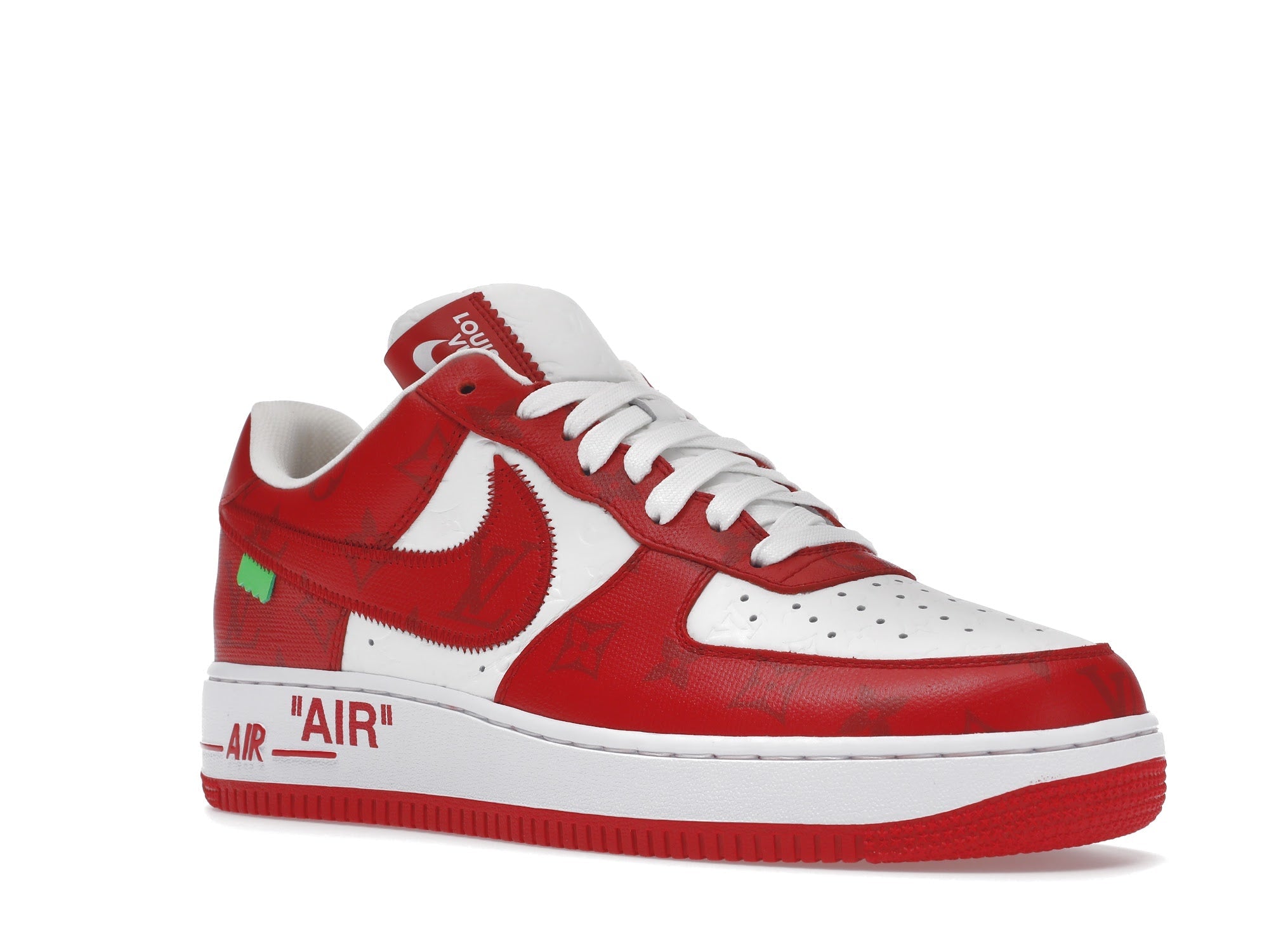 Louis Vuitton Nike Air Force 1 Low By Virgil Abloh White Red - Louis Vuitton - OFFseason 衣服 - 