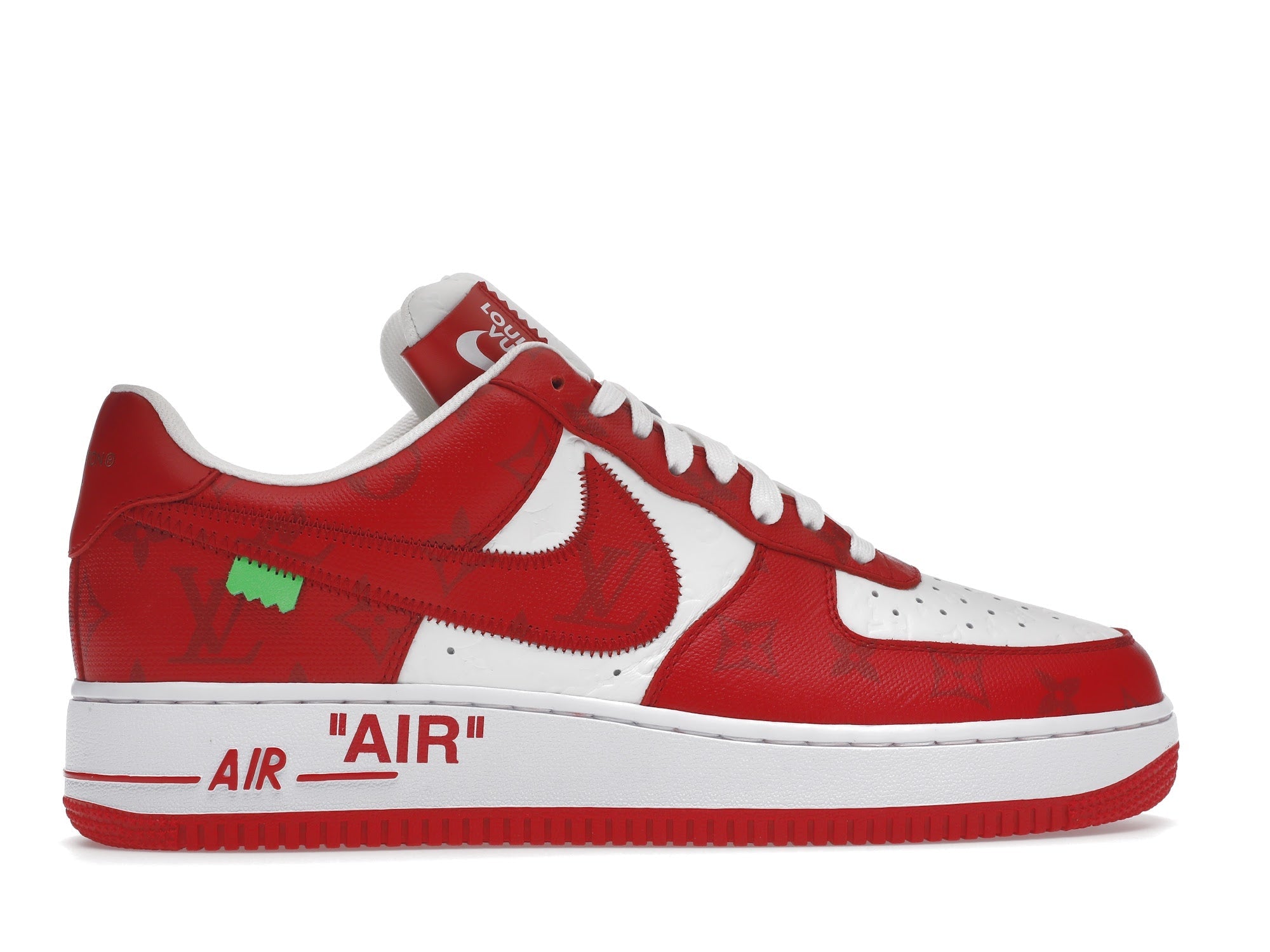 Louis Vuitton Nike Air Force 1 Low By Virgil Abloh White Red - Louis Vuitton - OFFseason 衣服 - 