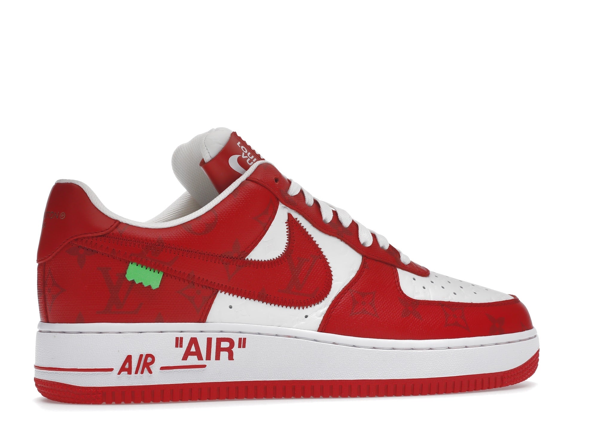 Louis Vuitton Nike Air Force 1 Low By Virgil Abloh White Red - Louis Vuitton - OFFseason 衣服 - 