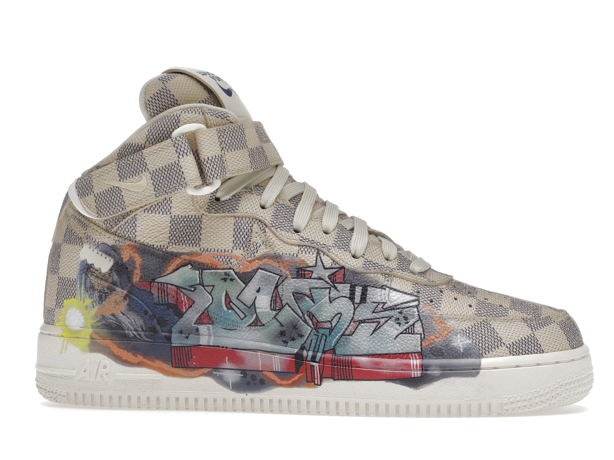 Louis Vuitton Nike Air Force 1 Mid By Virgil Abloh Graffiti - Louis Vuitton - OFFseason 衣服 - 