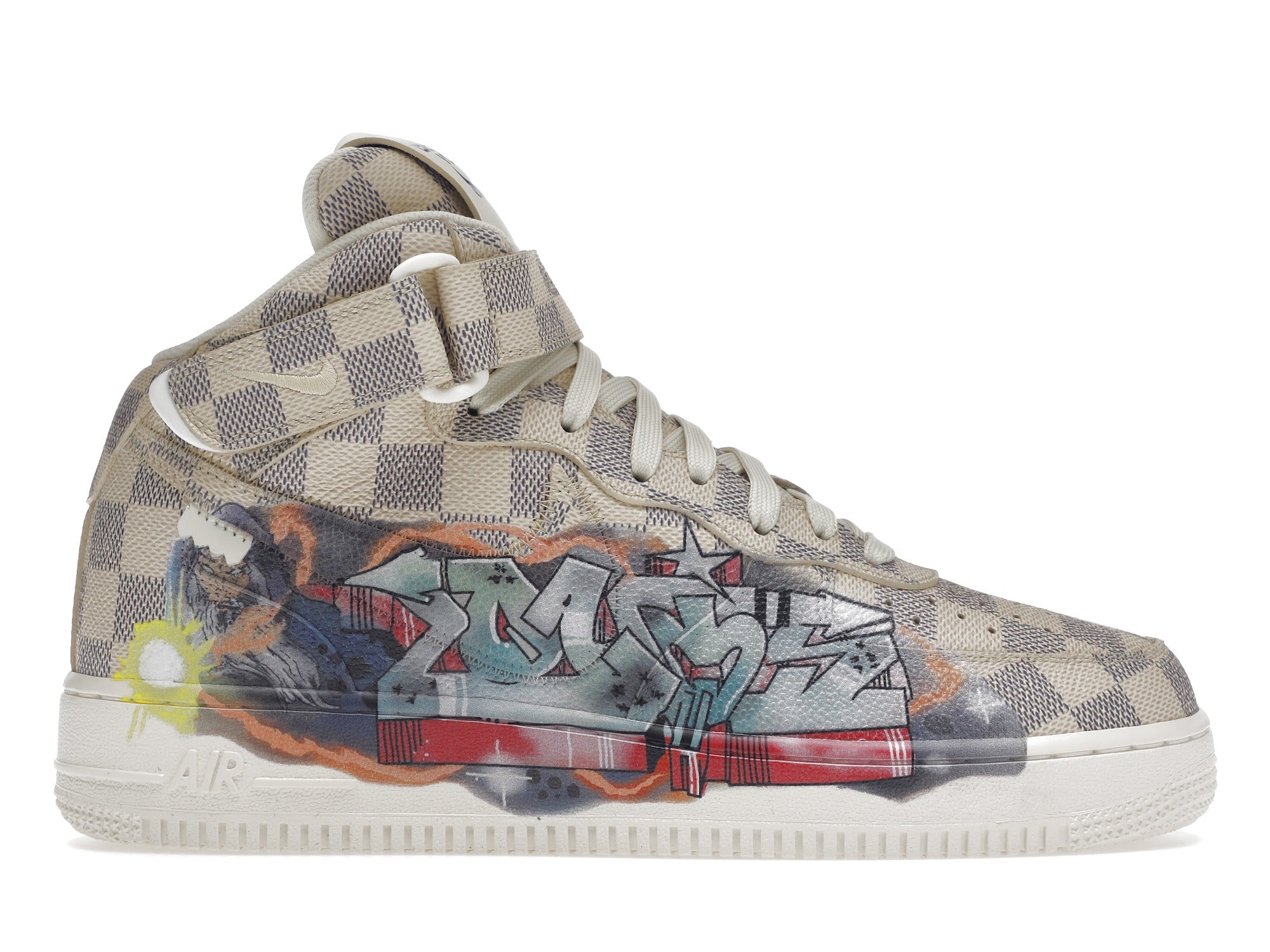 Louis Vuitton Nike Air Force 1 Mid By Virgil Abloh Graffiti - Louis Vuitton - OFFseason 衣服 - 