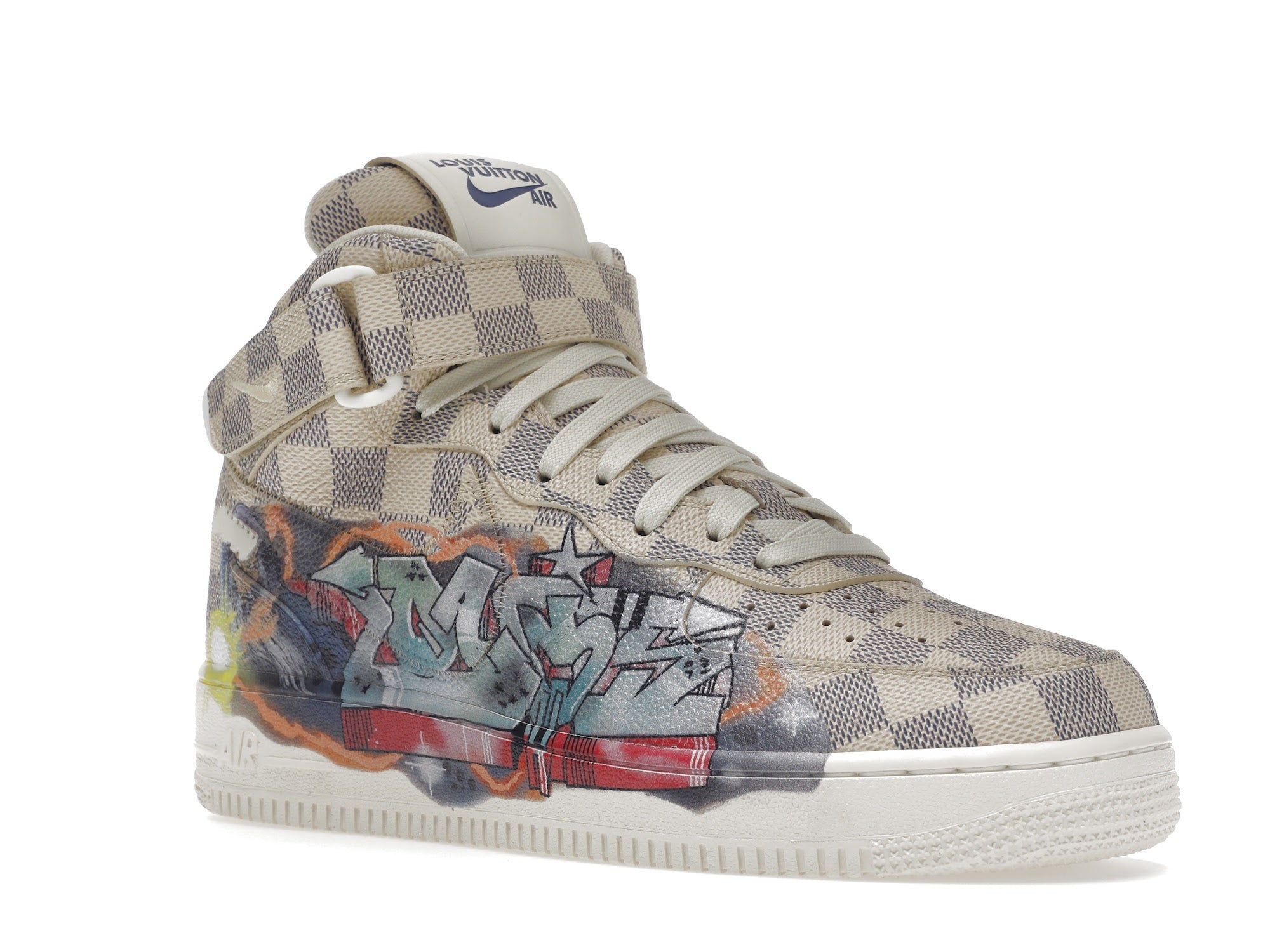 Louis Vuitton Nike Air Force 1 Mid By Virgil Abloh Graffiti - Louis Vuitton - OFFseason 衣服 - 