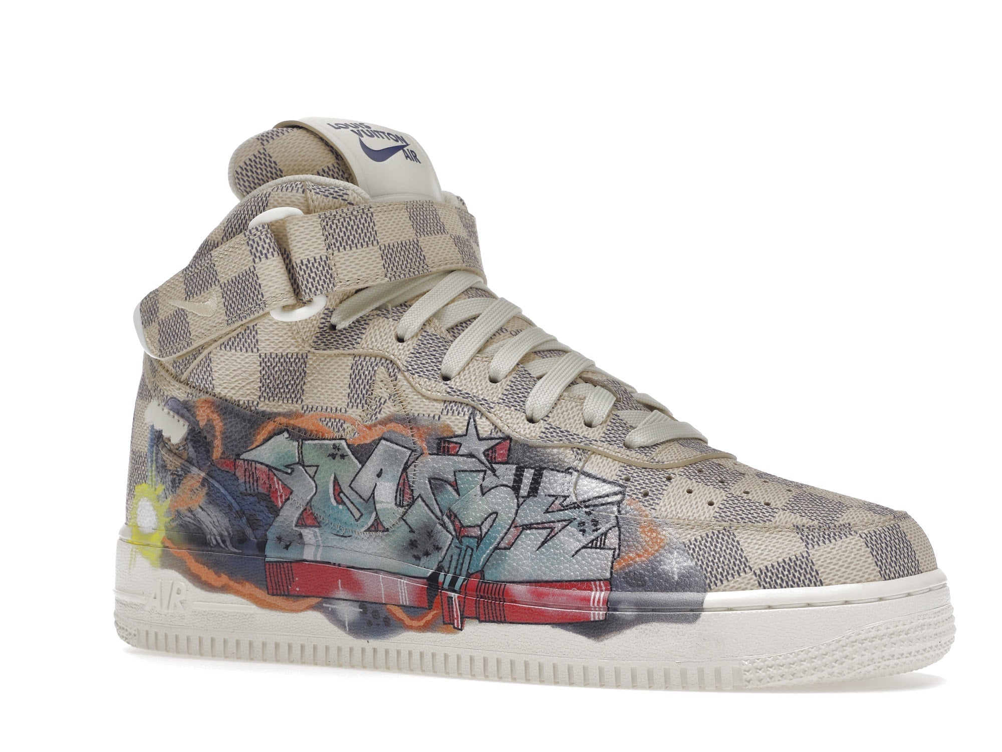 Louis Vuitton Nike Air Force 1 Mid By Virgil Abloh Graffiti - Louis Vuitton - OFFseason 衣服 - 