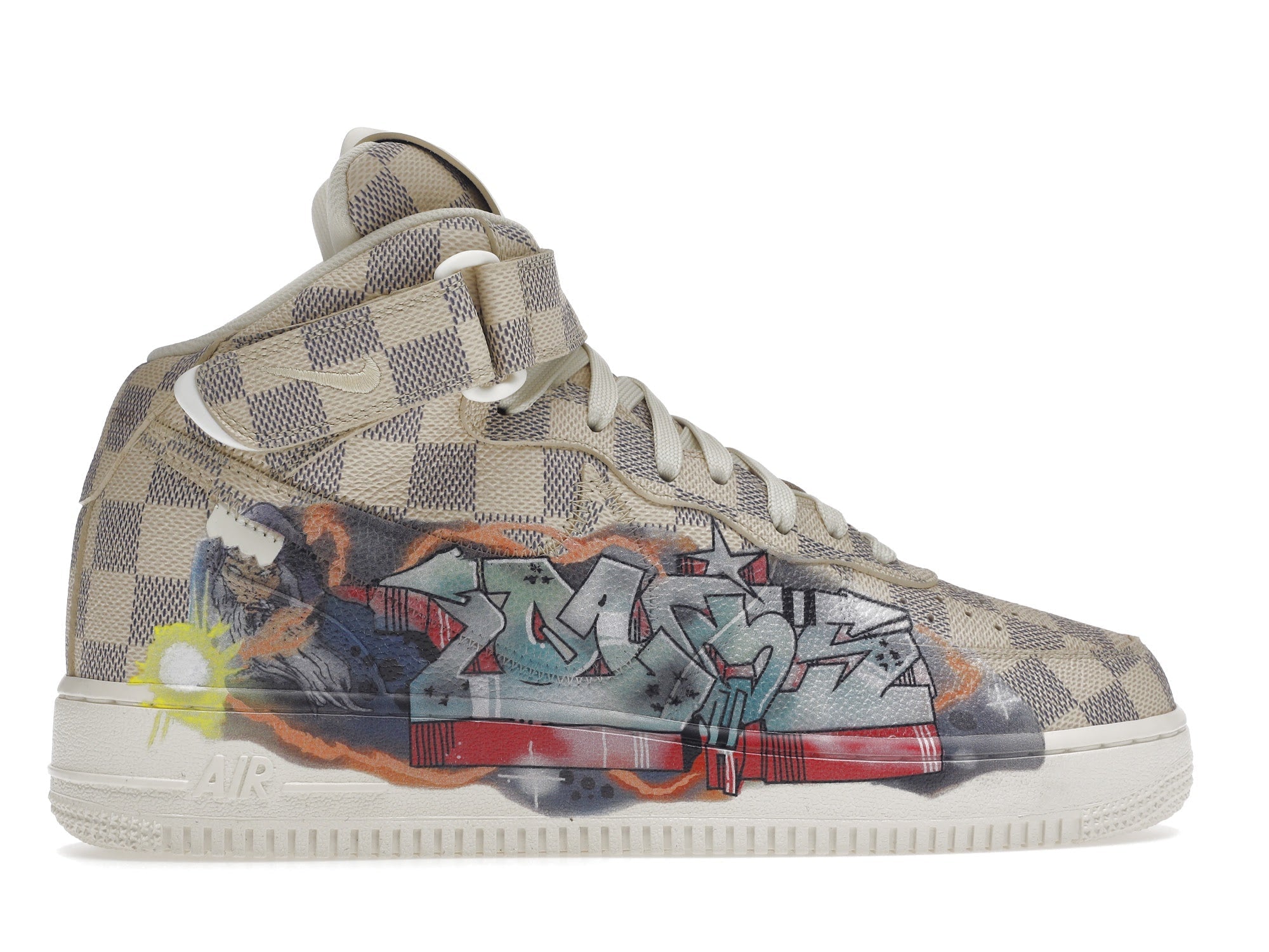 Louis Vuitton Nike Air Force 1 Mid By Virgil Abloh Graffiti - Louis Vuitton - OFFseason 衣服 - 