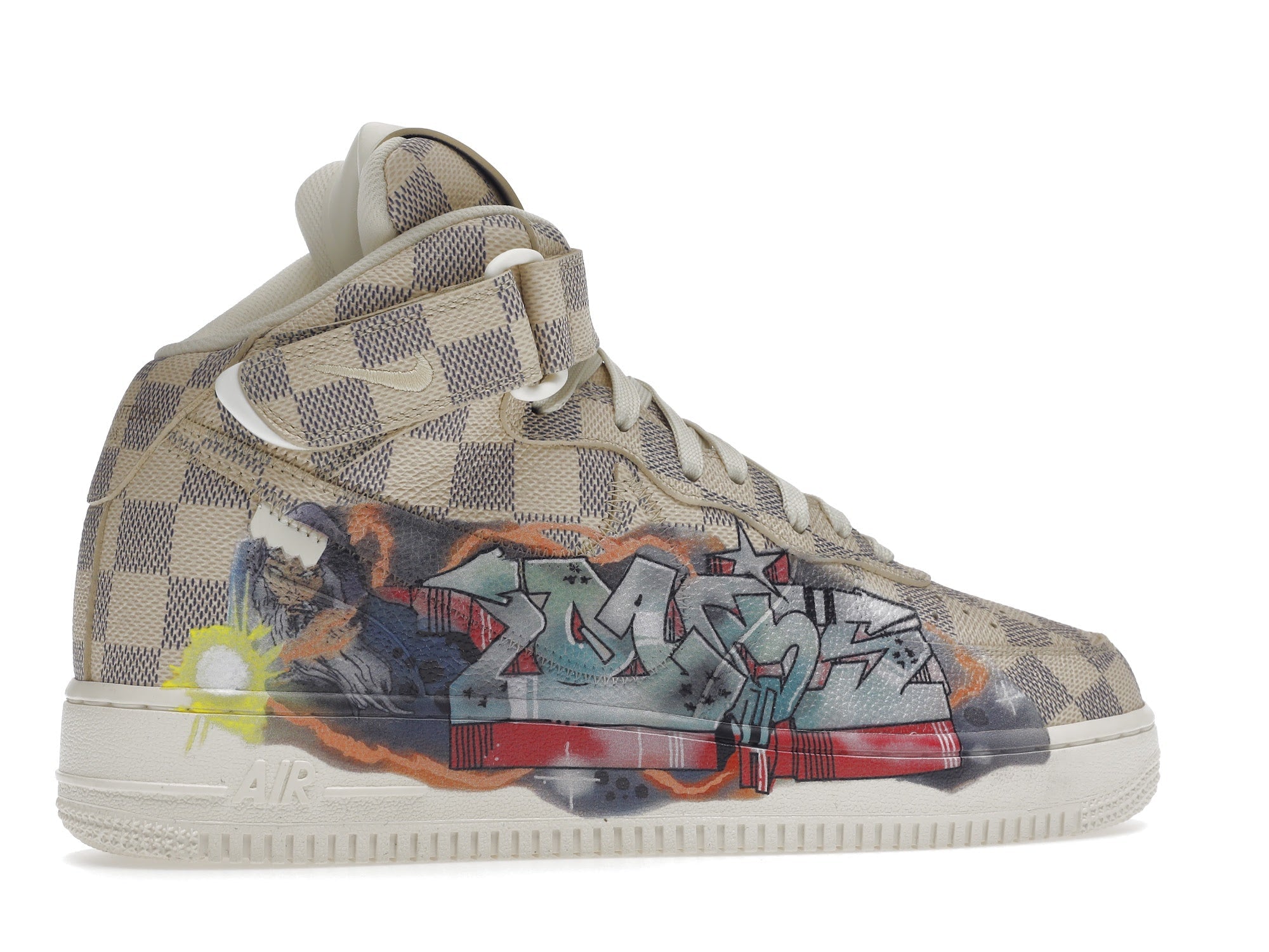 Louis Vuitton Nike Air Force 1 Mid By Virgil Abloh Graffiti - Louis Vuitton - OFFseason 衣服 - 