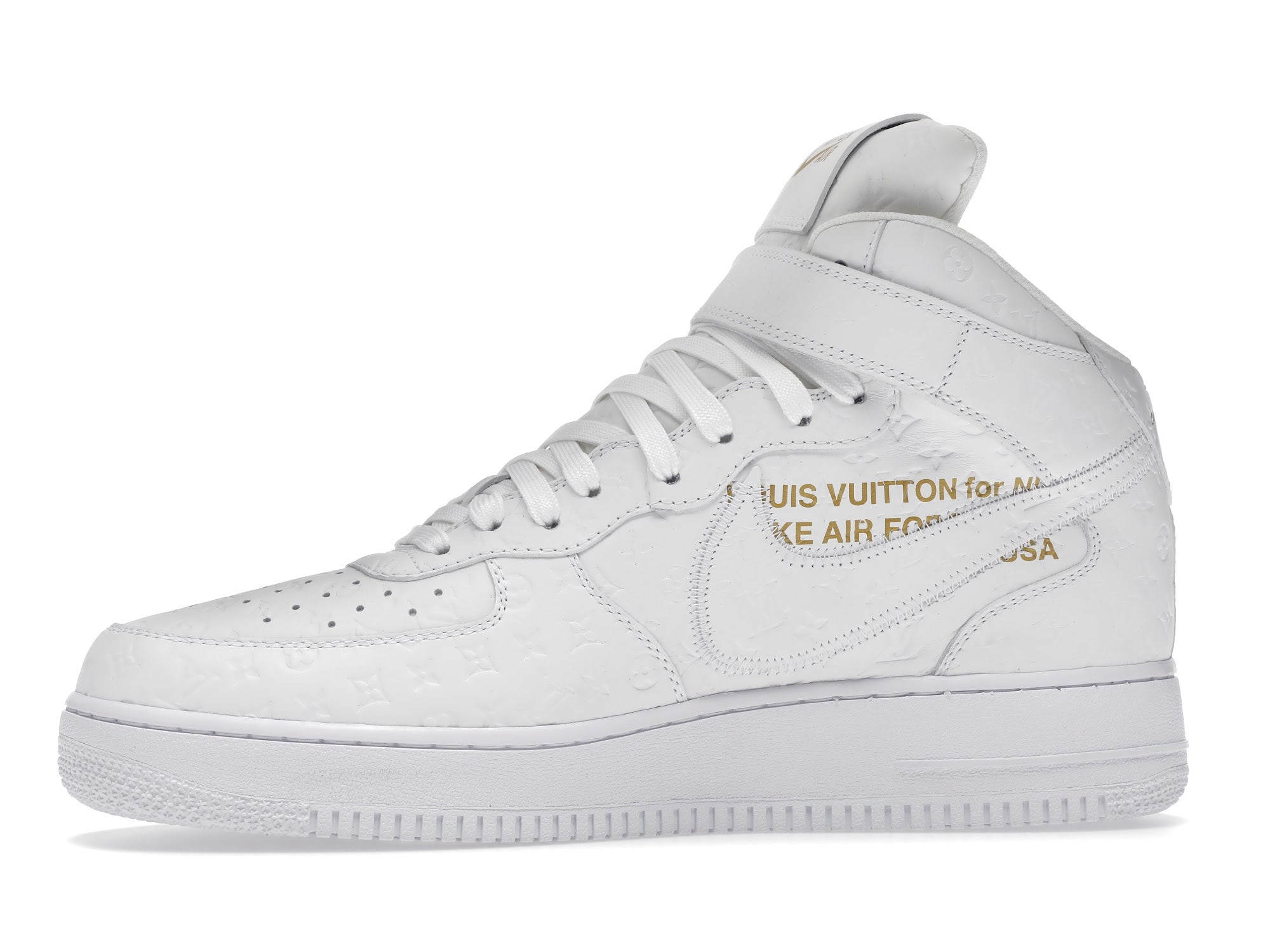 Louis Vuitton Nike Air Force 1 Mid By Virgil Abloh White - Louis Vuitton - OFFseason 衣服 - 