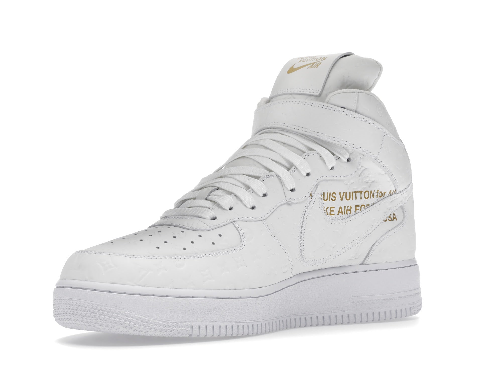 Louis Vuitton Nike Air Force 1 Mid By Virgil Abloh White - Louis Vuitton - OFFseason 衣服 - 