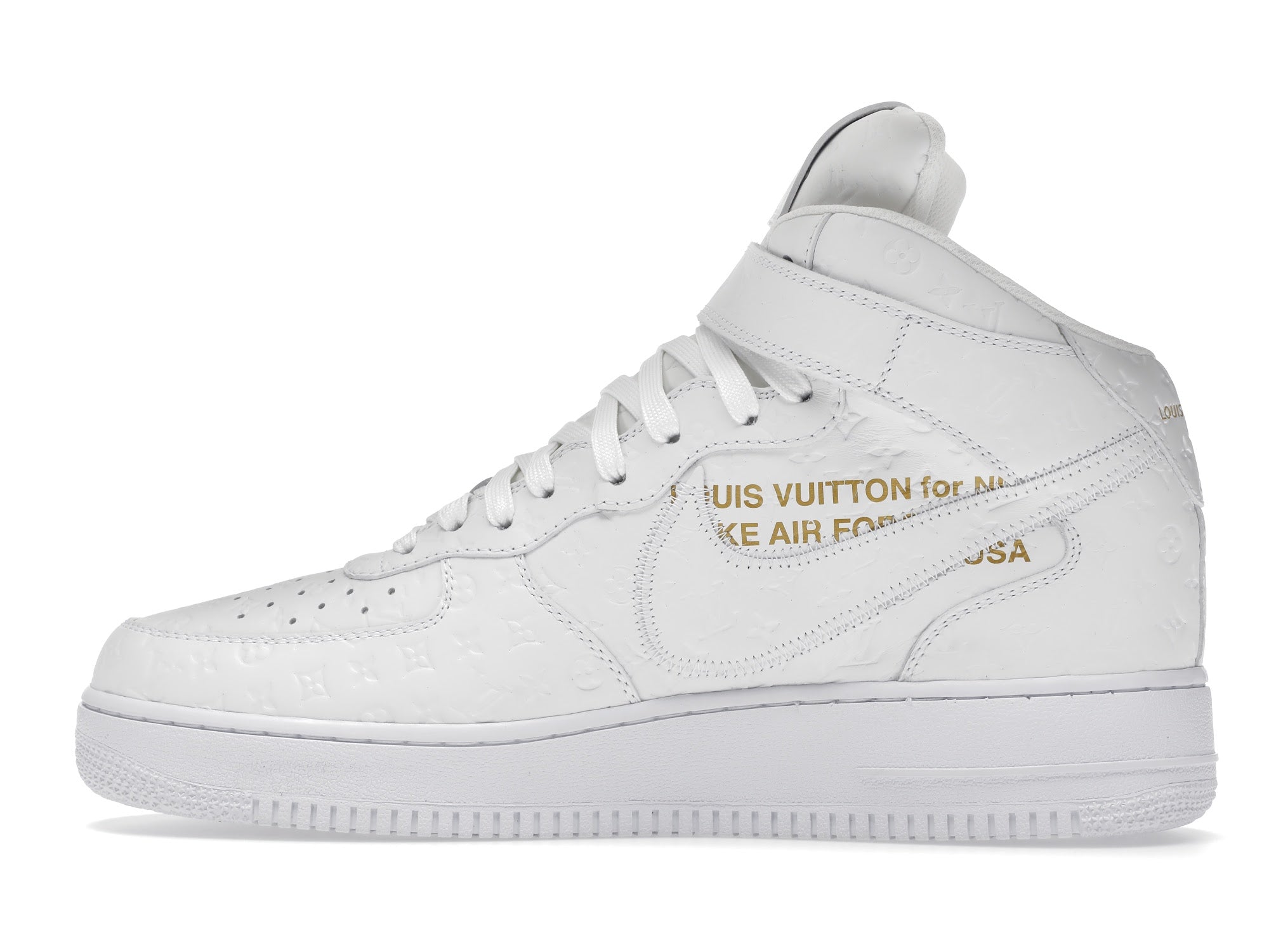 Louis Vuitton Nike Air Force 1 Mid By Virgil Abloh White - Louis Vuitton - OFFseason 衣服 - 