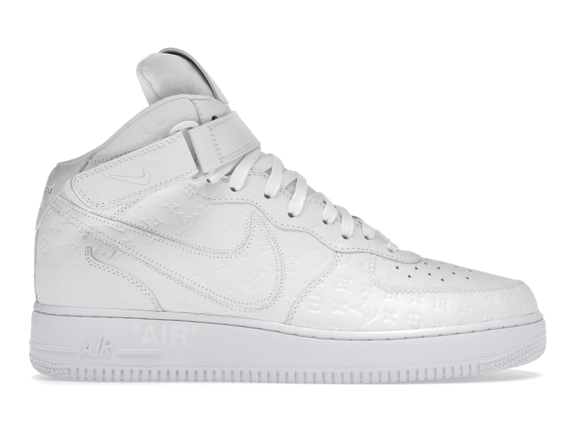 Louis Vuitton Nike Air Force 1 Mid By Virgil Abloh White - Louis Vuitton - OFFseason 衣服 - 