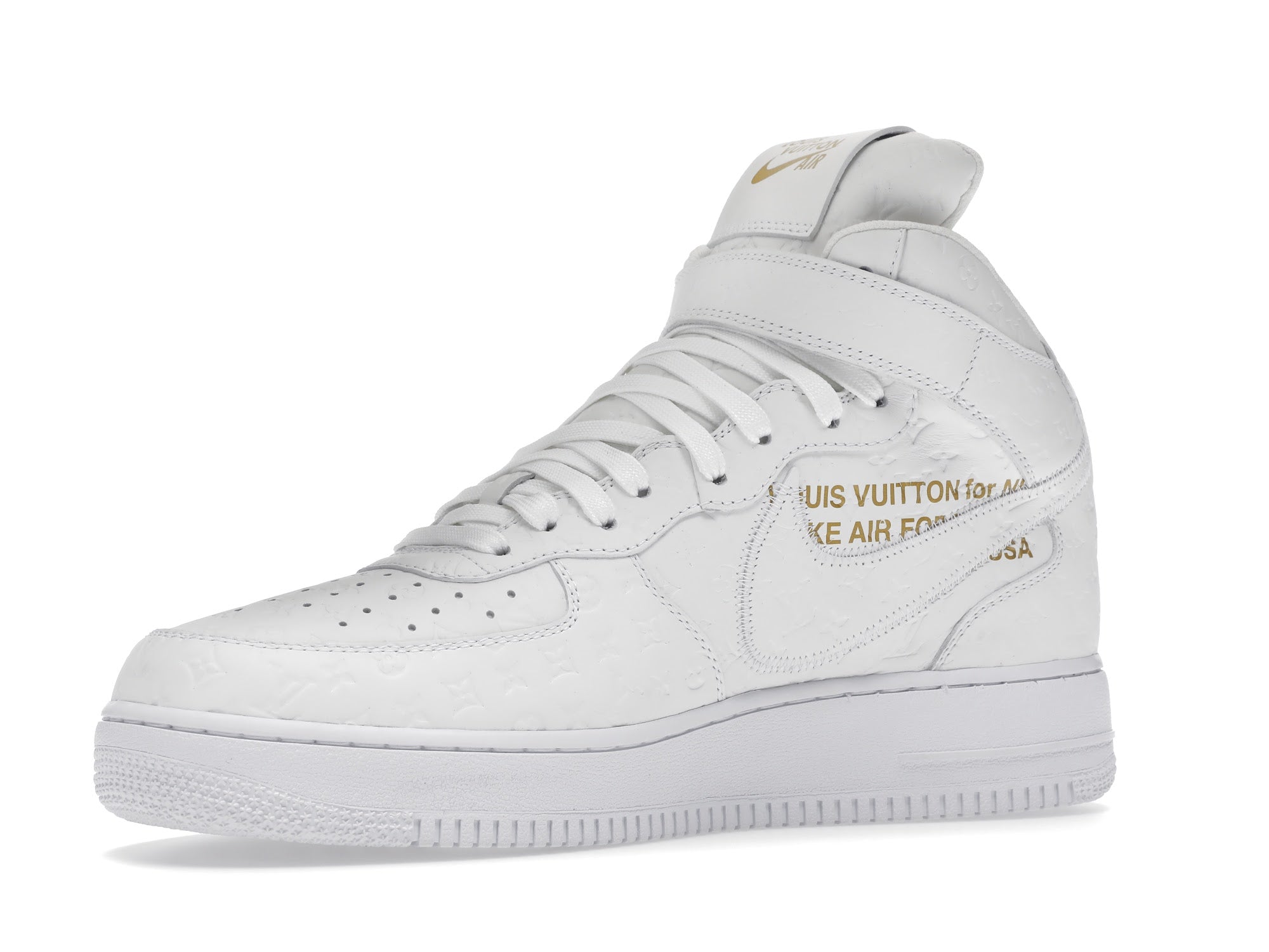 Louis Vuitton Nike Air Force 1 Mid By Virgil Abloh White - Louis Vuitton - OFFseason 衣服 - 