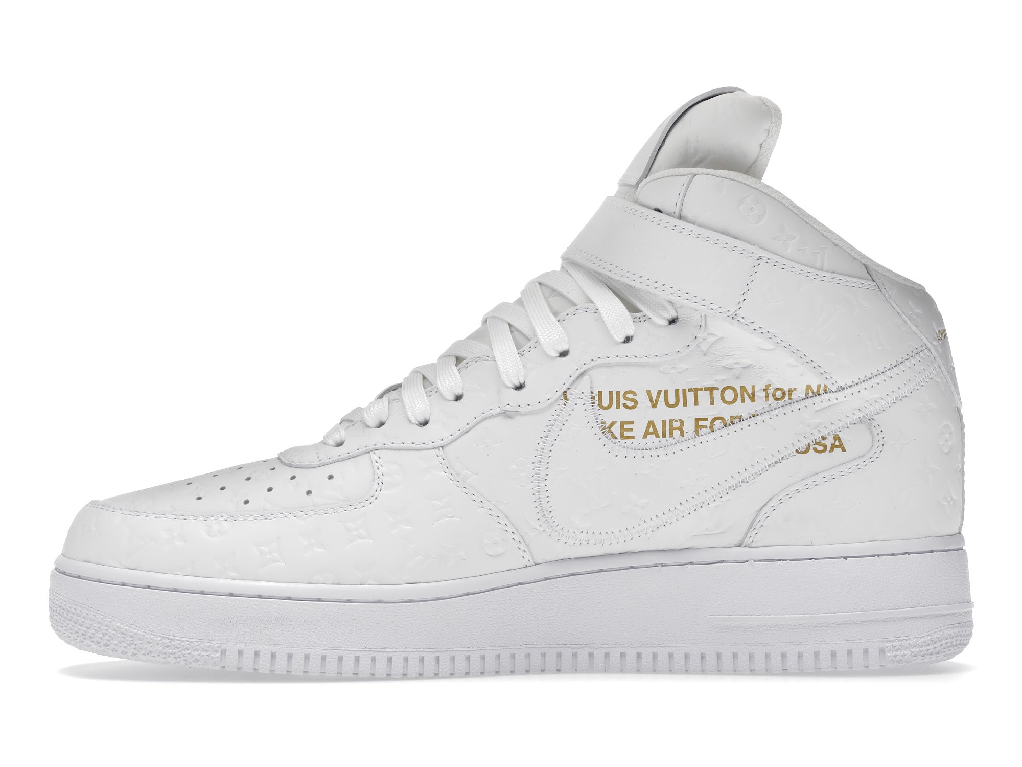 Louis Vuitton Nike Air Force 1 Mid By Virgil Abloh White - Louis Vuitton - OFFseason 衣服 - 