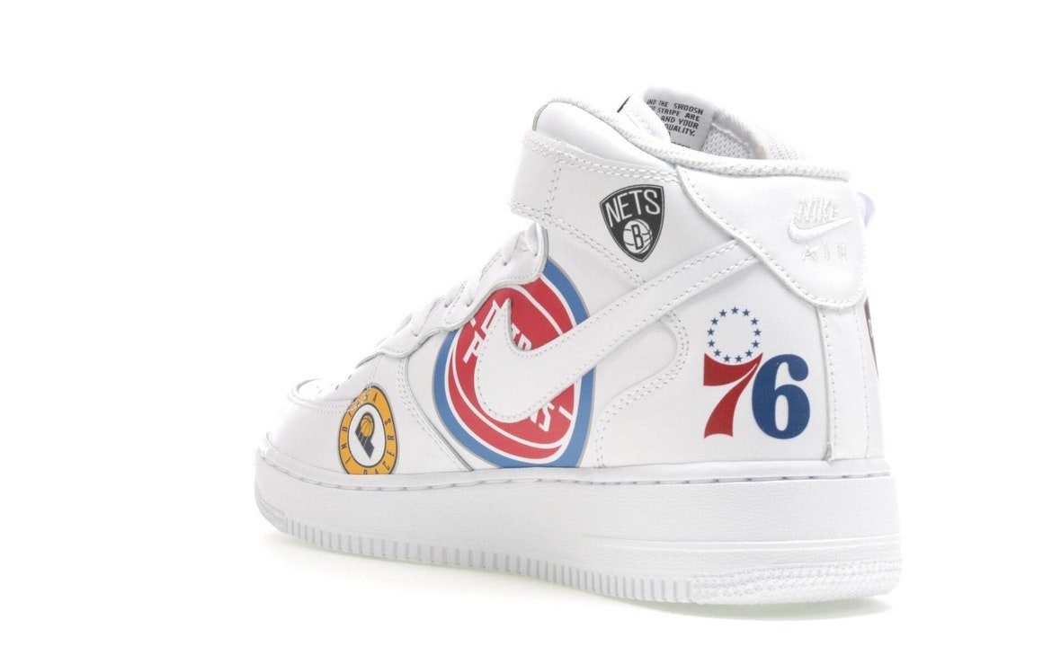 Nike Air Force 1 Mid Supreme NBA White - Nike - OFFseason 衣服 - AQ8017 - 100