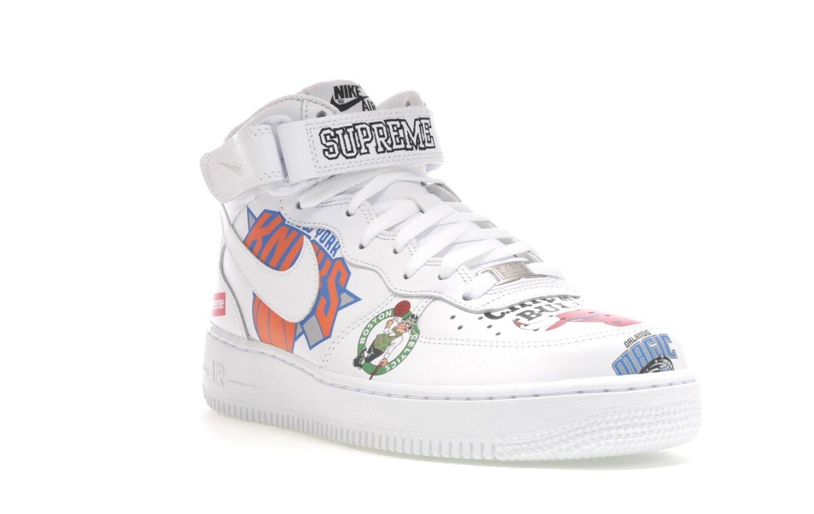 Nike Air Force 1 Mid Supreme NBA White - Nike - OFFseason 衣服 - AQ8017 - 100