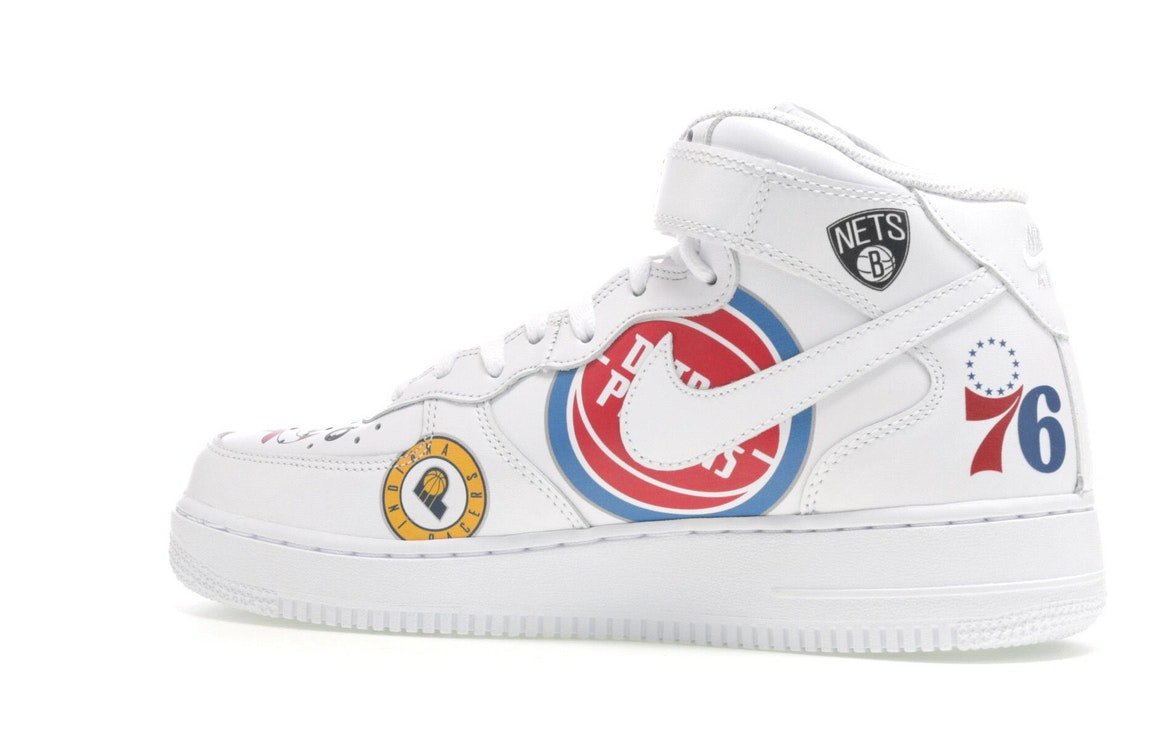 Nike Air Force 1 Mid Supreme NBA White - Nike - OFFseason 衣服 - AQ8017 - 100