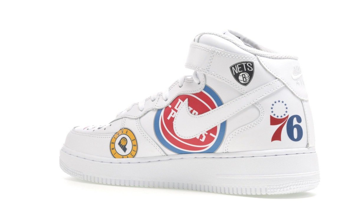 Nike Air Force 1 Mid Supreme NBA White - Nike - OFFseason 衣服 - AQ8017 - 100