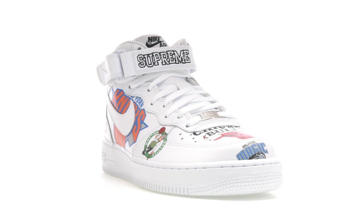 Nike Air Force 1 Mid Supreme NBA White - Nike - OFFseason 衣服 - AQ8017 - 100