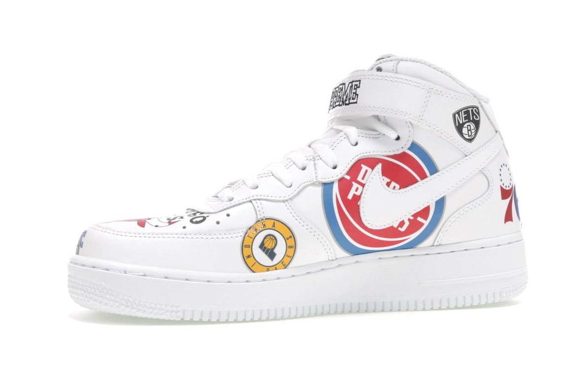 Nike Air Force 1 Mid Supreme NBA White - Nike - OFFseason 衣服 - AQ8017 - 100