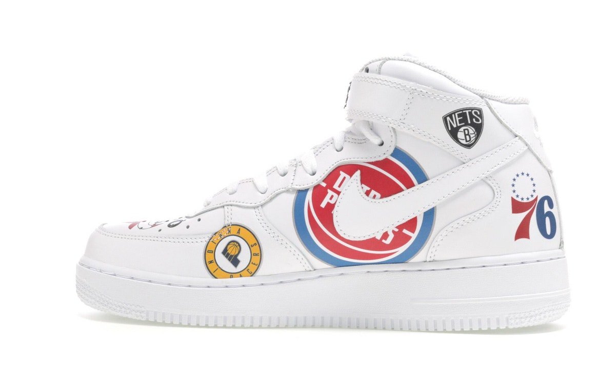 Nike Air Force 1 Mid Supreme NBA White - Nike - OFFseason 衣服 - AQ8017 - 100