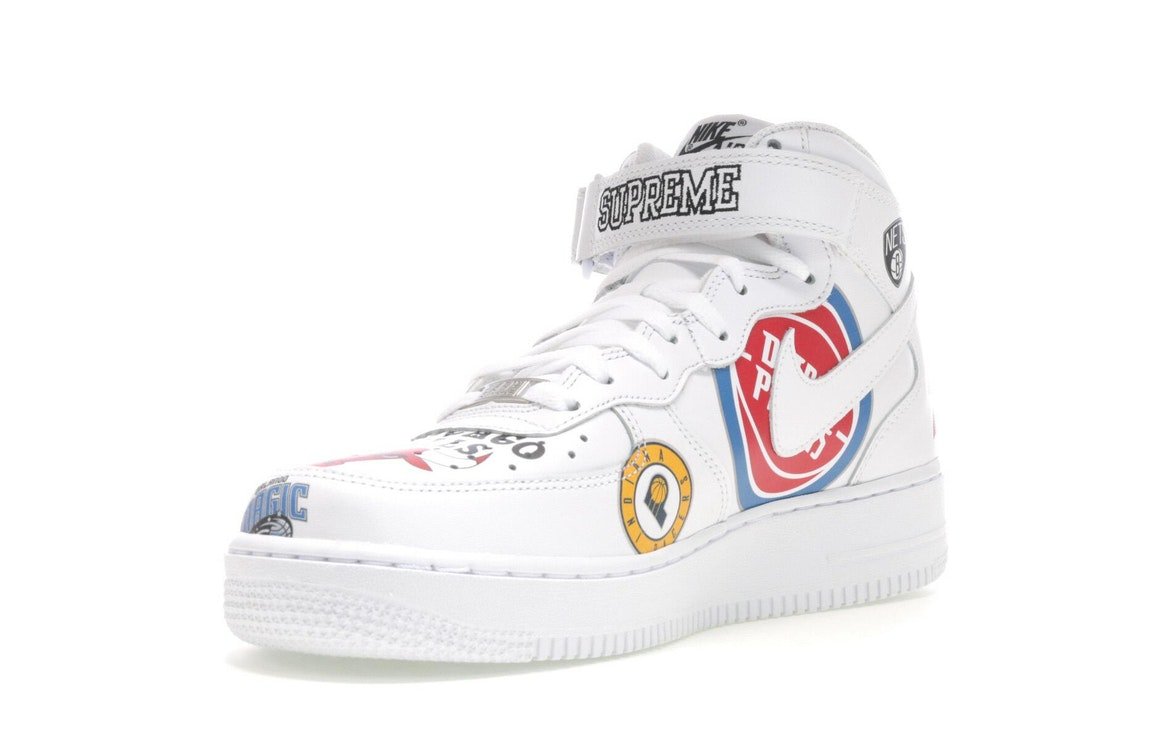 Nike Air Force 1 Mid Supreme NBA White - Nike - OFFseason 衣服 - AQ8017 - 100