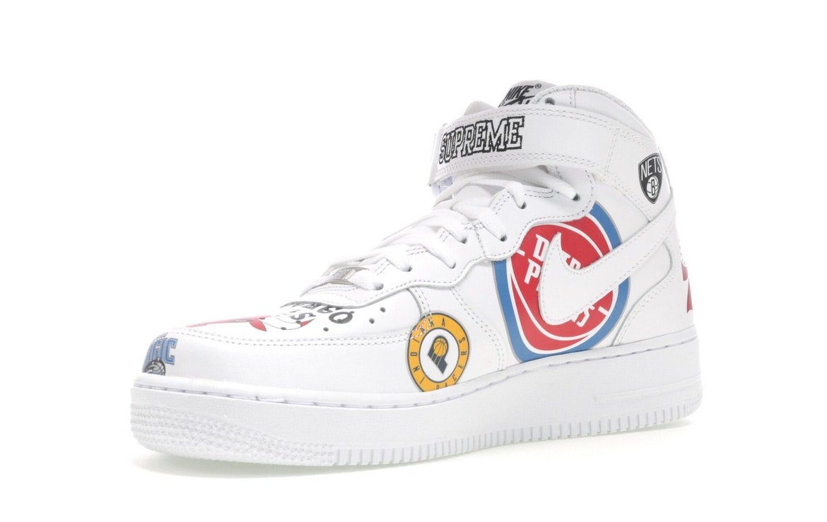 Nike Air Force 1 Mid Supreme NBA White - Nike - OFFseason 衣服 - AQ8017 - 100