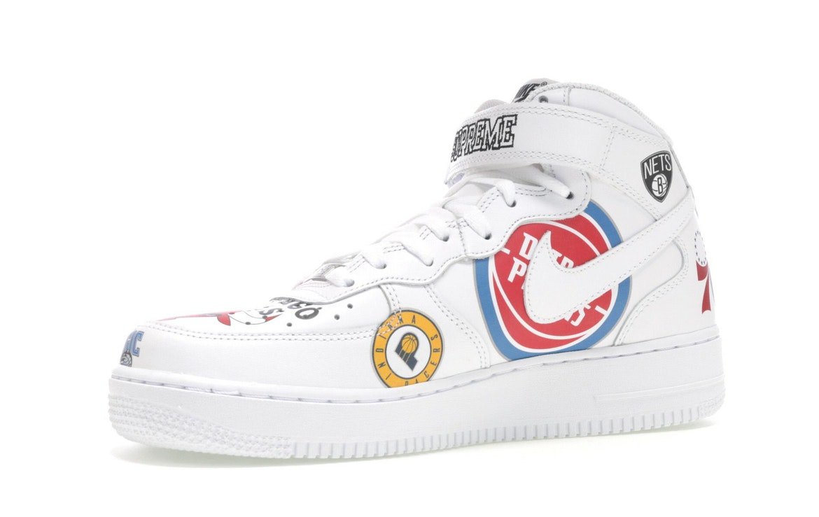 Nike Air Force 1 Mid Supreme NBA White - Nike - OFFseason 衣服 - AQ8017 - 100