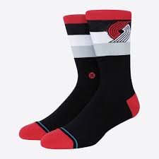 Stance Socks BLAZERS ST CREW - OS products - OFFseason 衣服 - A555C22BLA - BLK - L